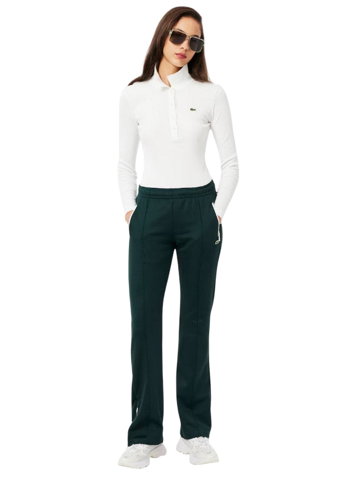 Lacoste pantaloni donna lacoste - pant.tuta - verde - 2