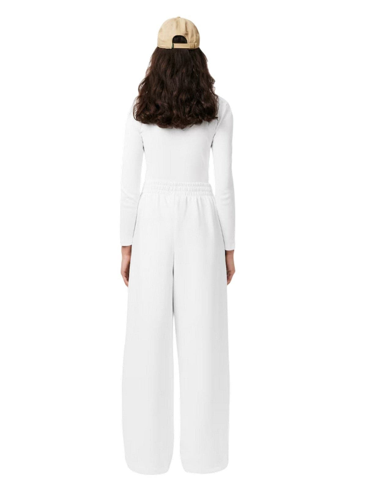 Lacoste pantaloni donna lacoste - pant.tuta - bianco - 3