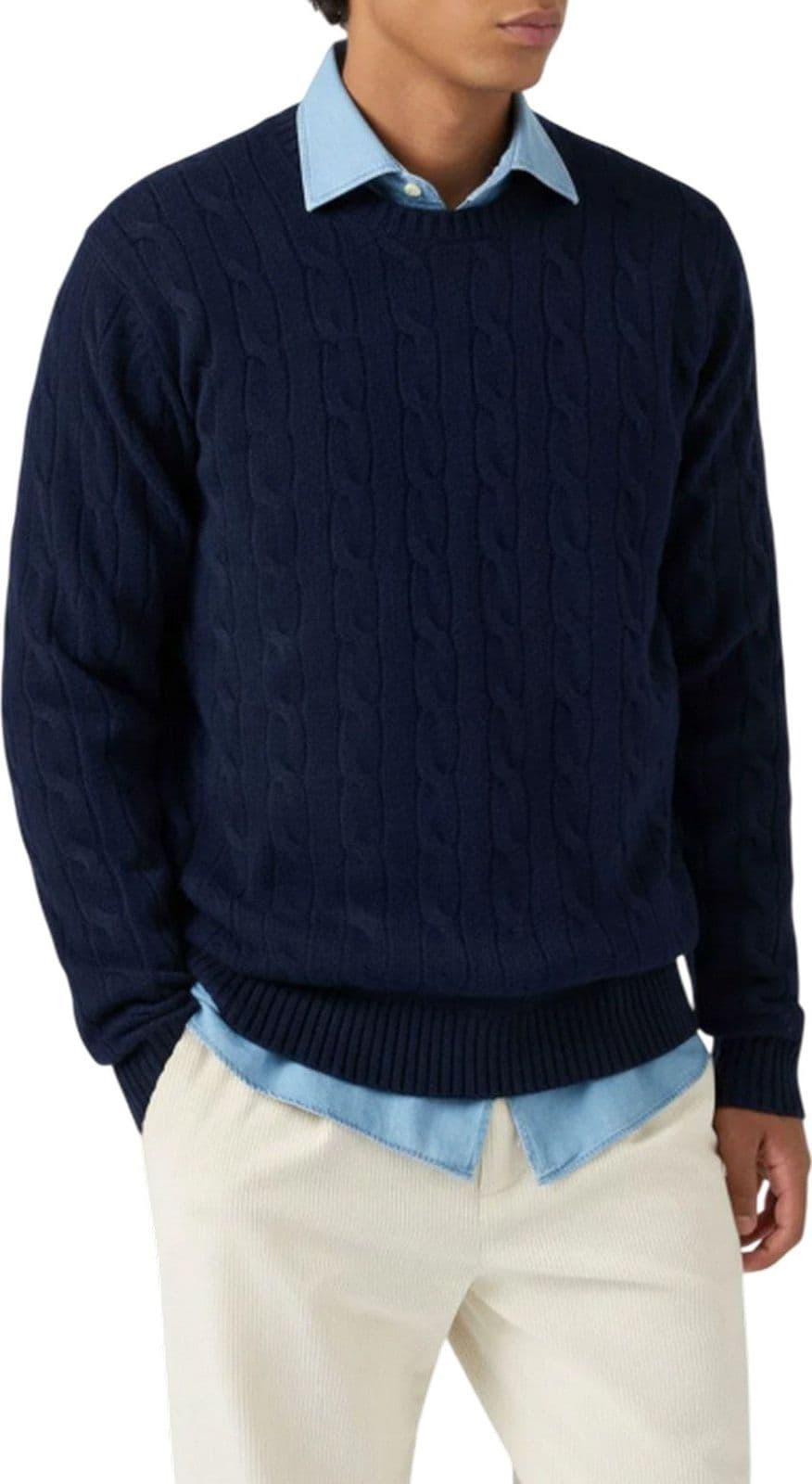 MC2 SAINT BARTH maglioni uomo mc2 saint barth - regent braid wool 62 night blue - blu - 2