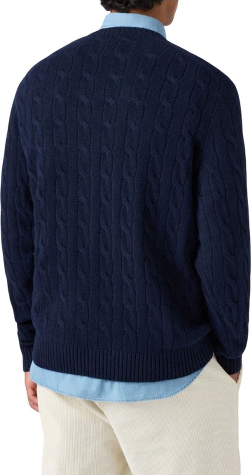 MC2 SAINT BARTH maglioni uomo mc2 saint barth - regent braid wool 62 night blue - blu - 3
