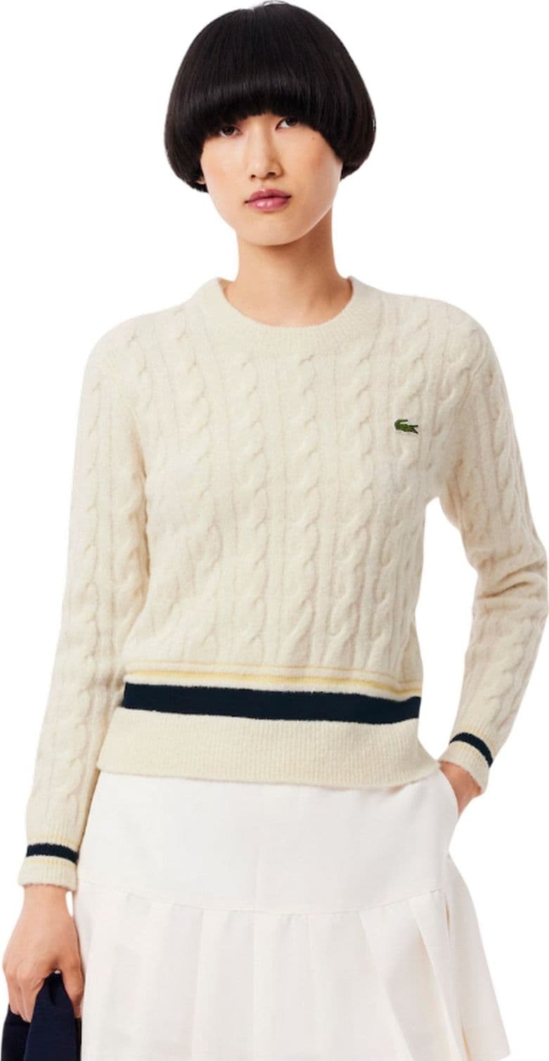 Lacoste maglie donna lacoste - pullover - bianco - 2