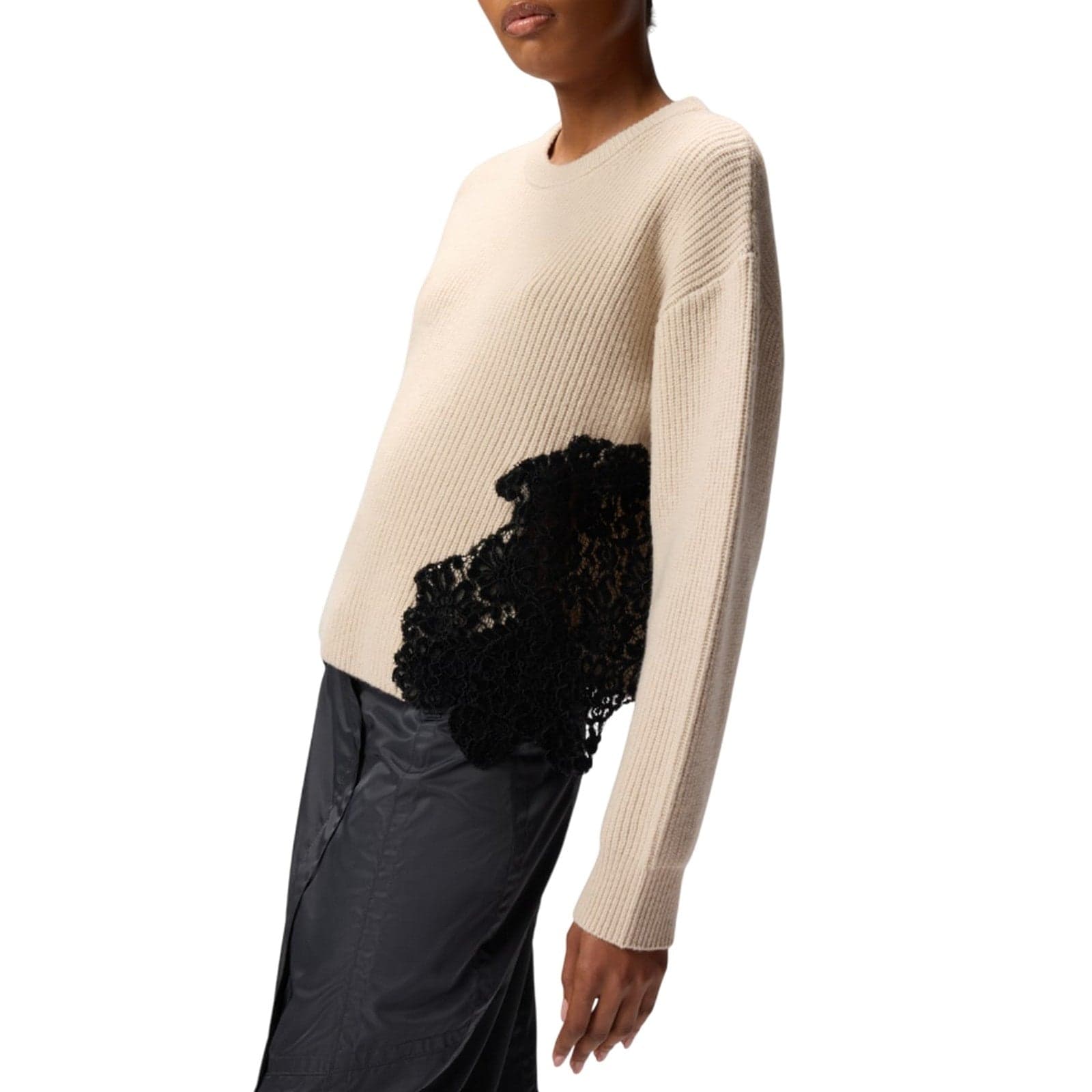 Pinko maglie donna pinko - piemonte maglia misto lana - beige - 4