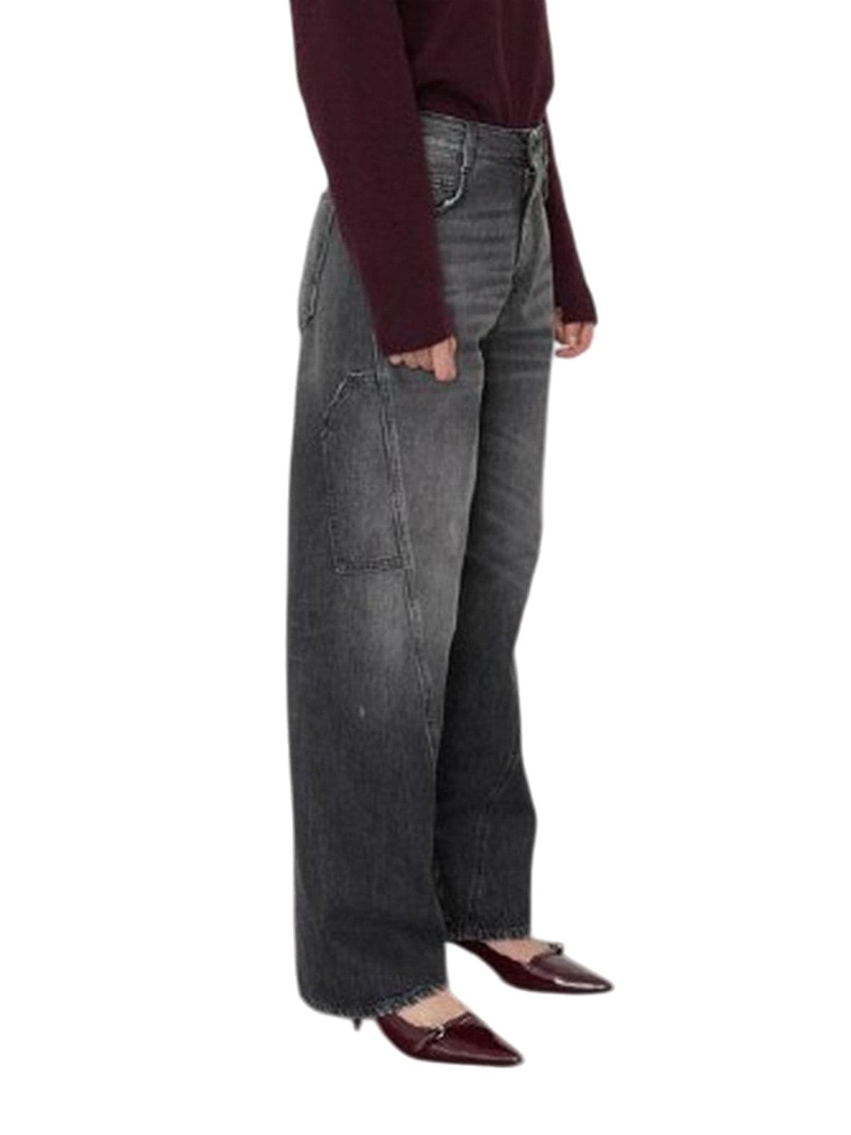 (+) PEOPLE jeans donna (+) people - marion work - grigio - 2