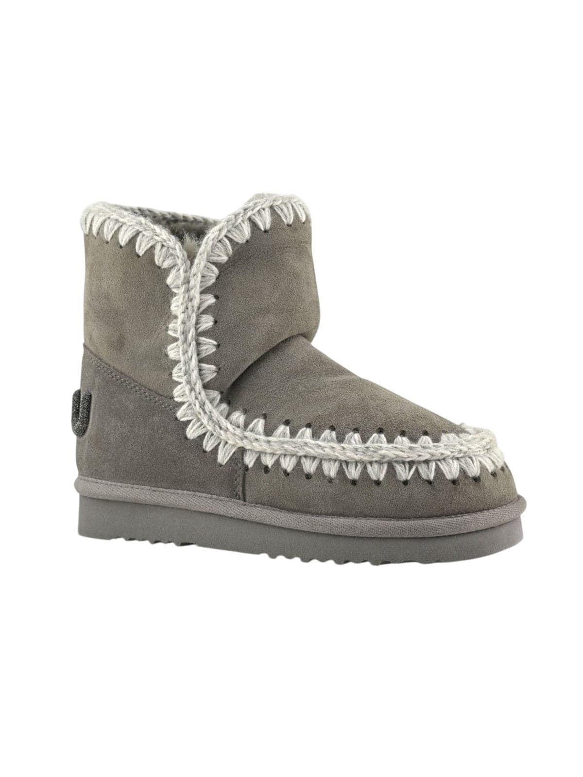MOU stivali donna mou - eskimo 18 glitter logo - grigio - 2