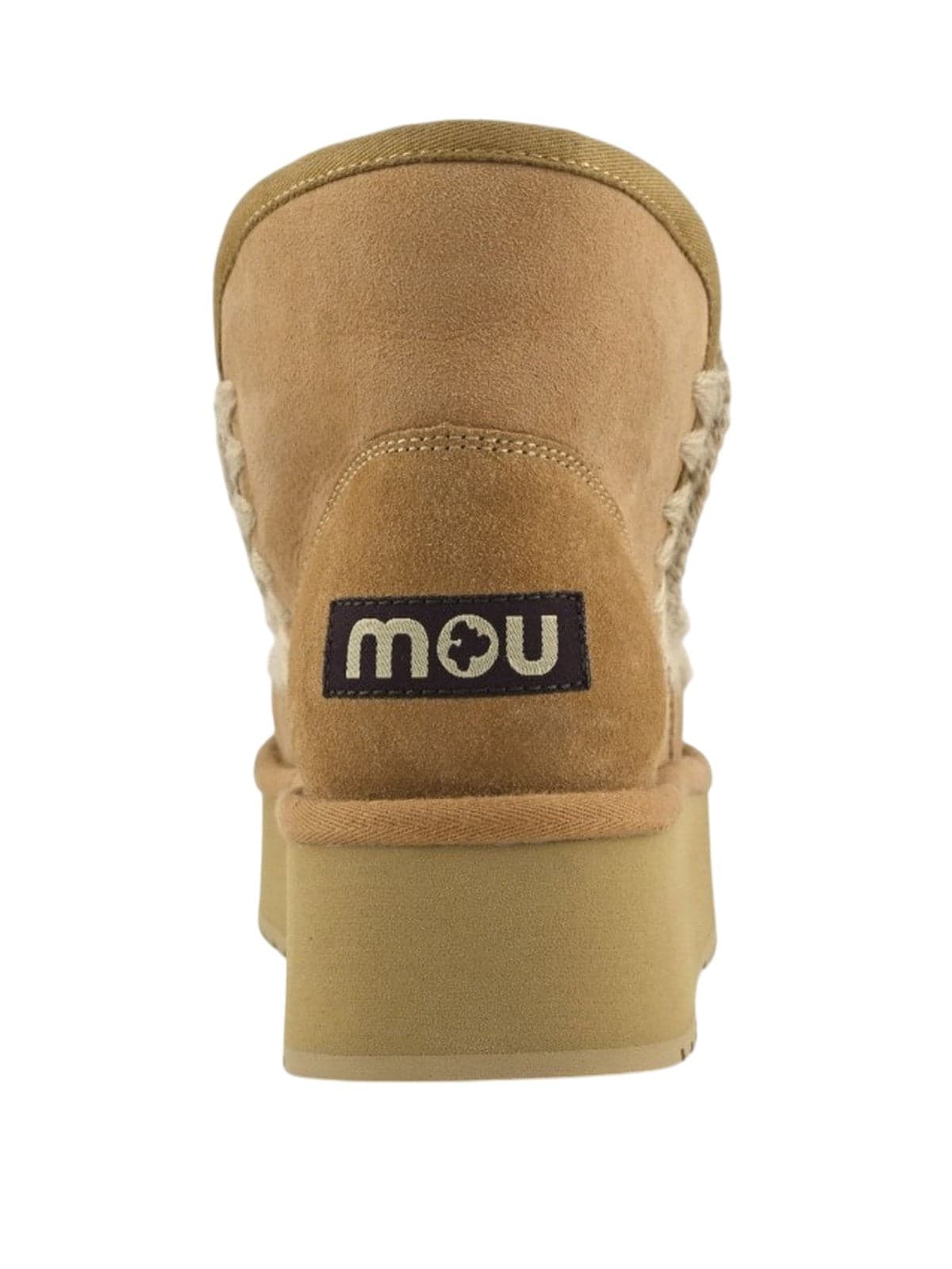 MOU stivali donna mou - mini eskimo platform boot - beige - 4
