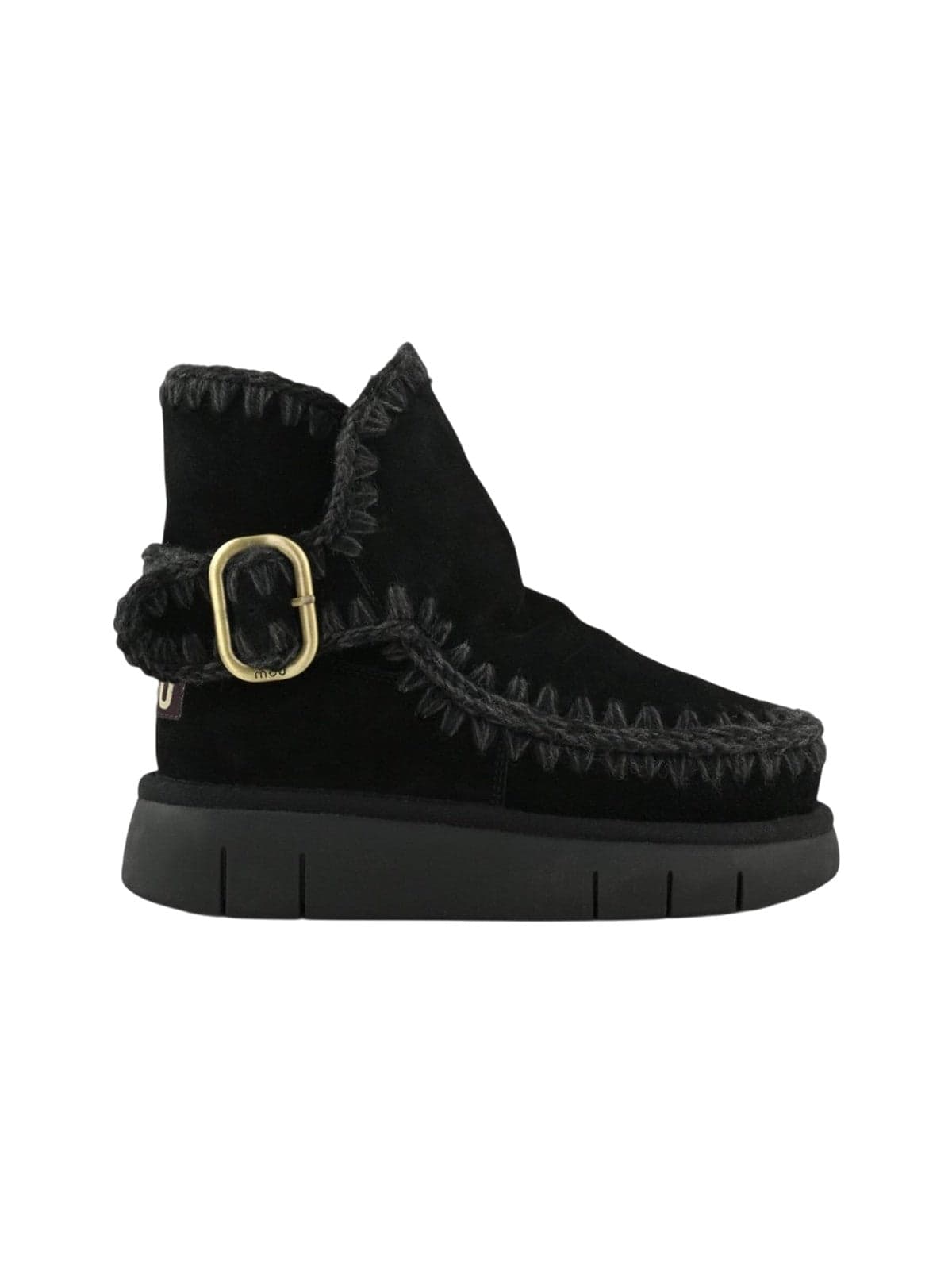 MOU stivali donna mou - bounce boot buckle strap - nero - 5
