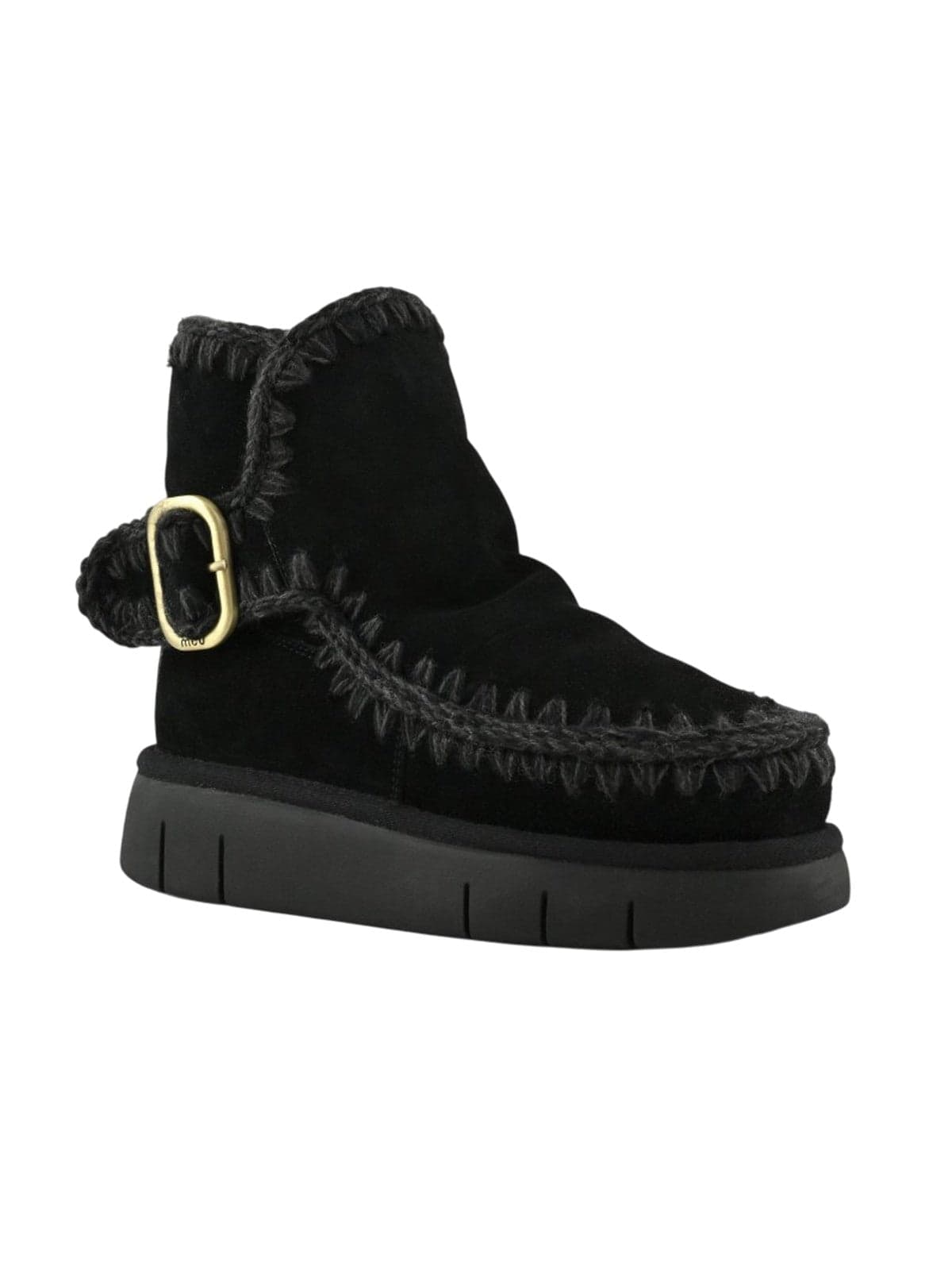 MOU stivali donna mou - bounce boot buckle strap - nero - 2
