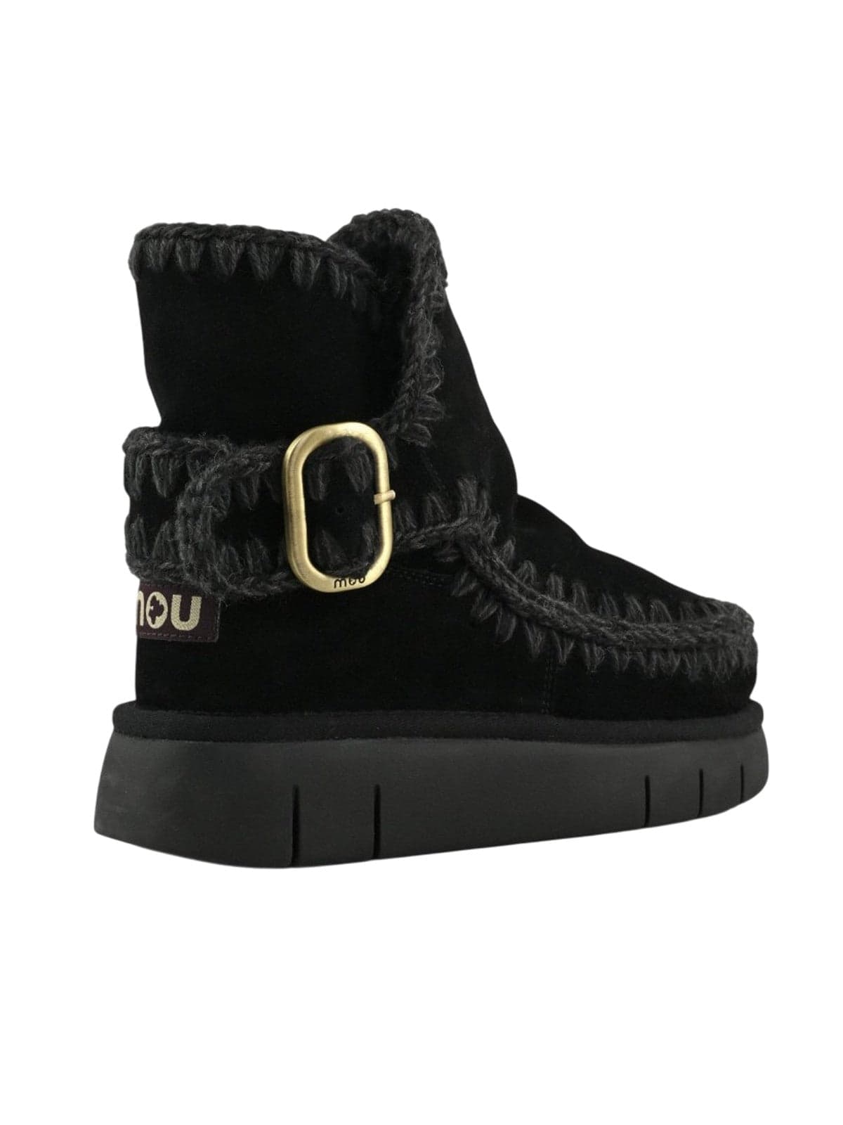 MOU stivali donna mou - bounce boot buckle strap - nero - 3