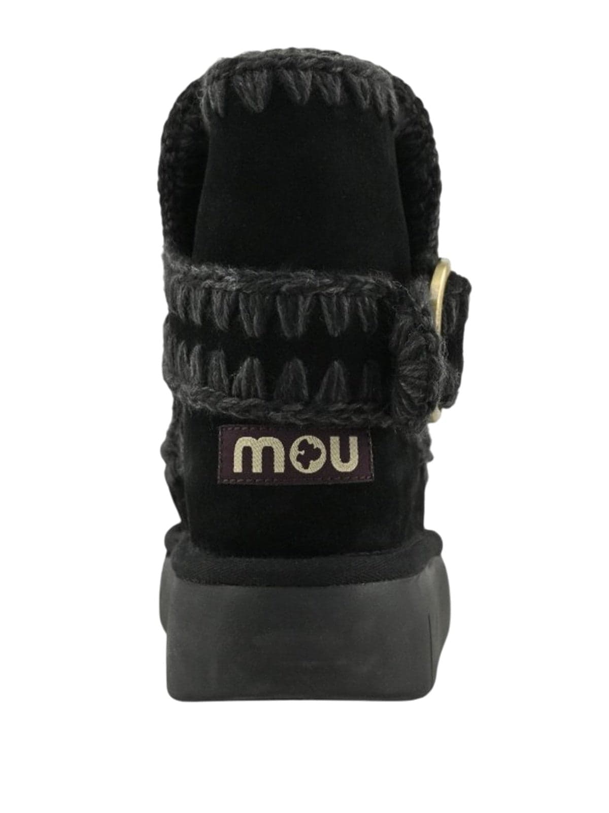 MOU stivali donna mou - bounce boot buckle strap - nero - 4