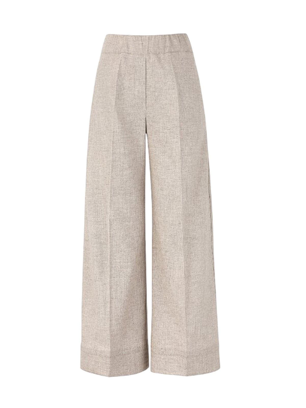 Dexterior pantaloni donna d.exterior - soft flanella pant corto largo - bianco - 3
