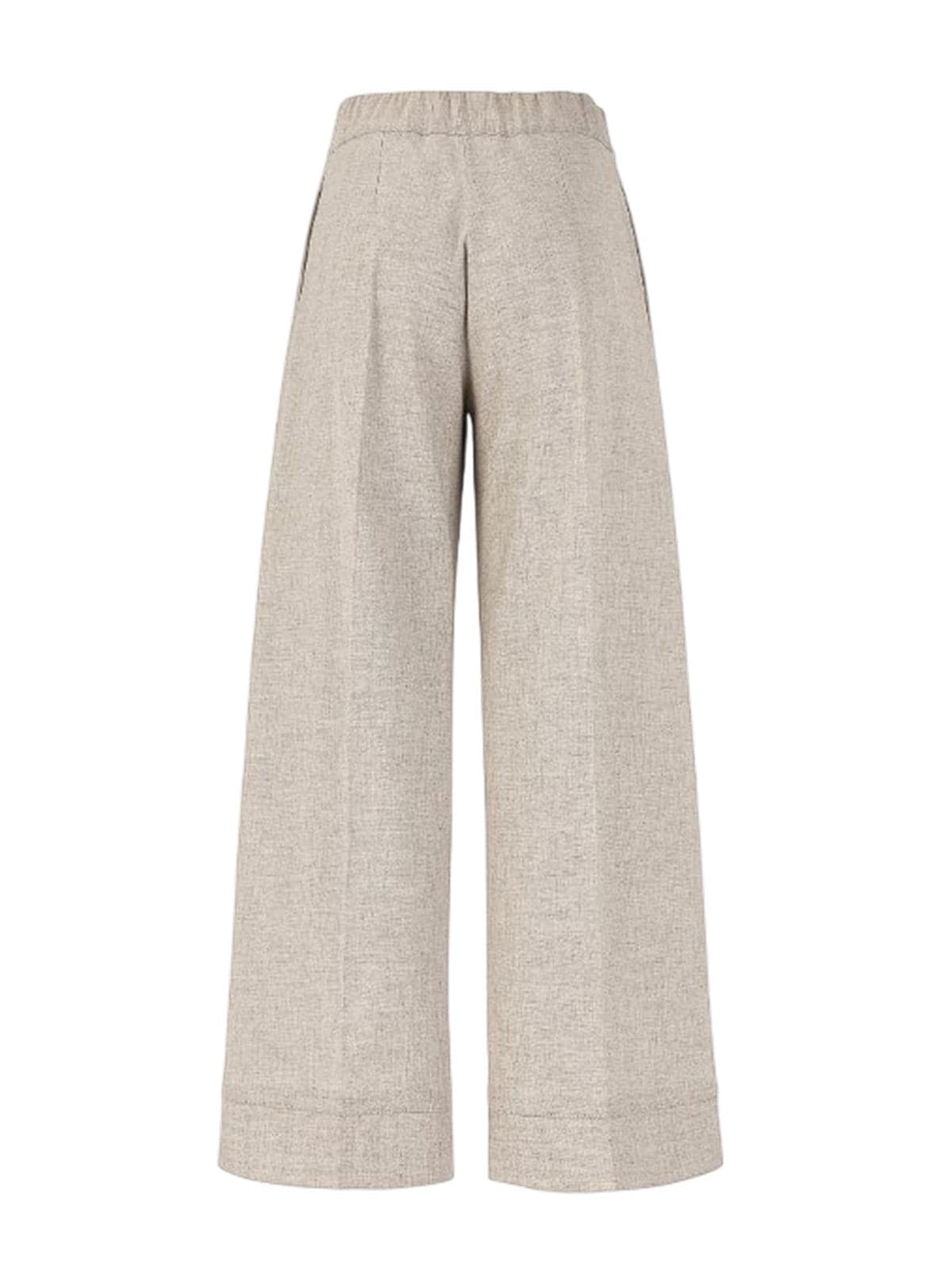Dexterior pantaloni donna d.exterior - soft flanella pant corto largo - bianco - 2