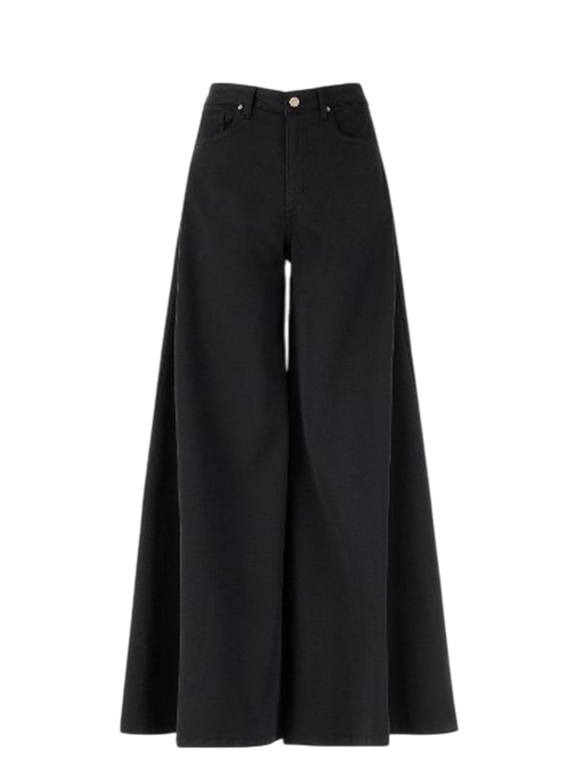 Dexterior t-shirt donna d.exterior - t-cotone stretch pant larghissimo - nero - 3