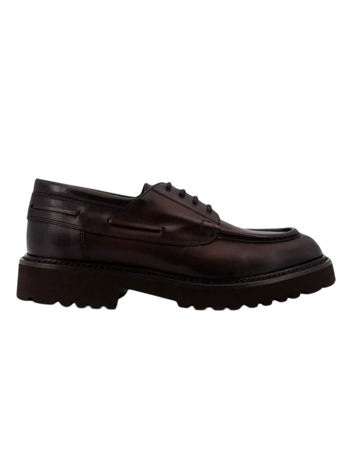 DOUCAL'S scarpe stringate basse uomo doucal's - derby barca parabout - marrone - 4
