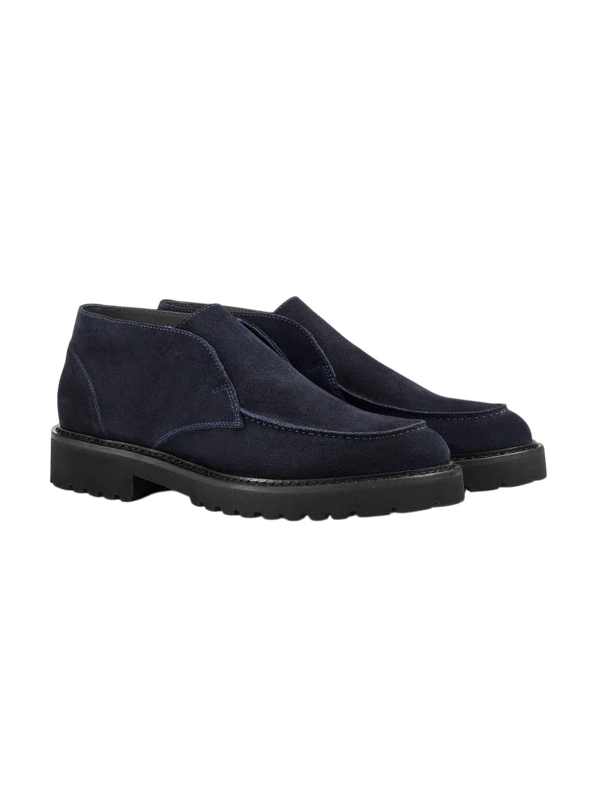DOUCAL'S scarpe stringate basse uomo doucal's - chukka adler elastico visone - nero - 2