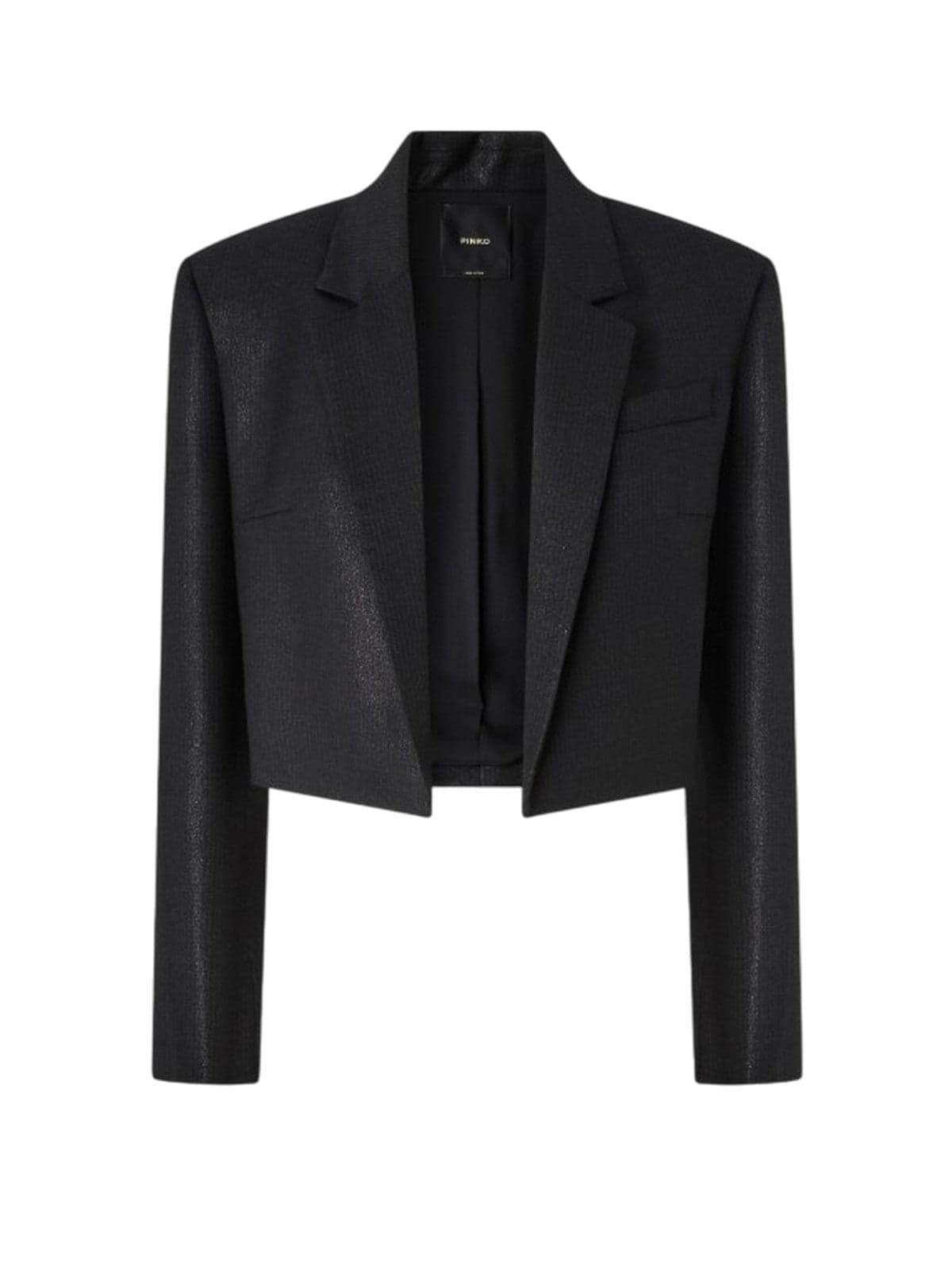 Pinko giacche donna pinko - eliana spencer gessato lurex - nero - 5