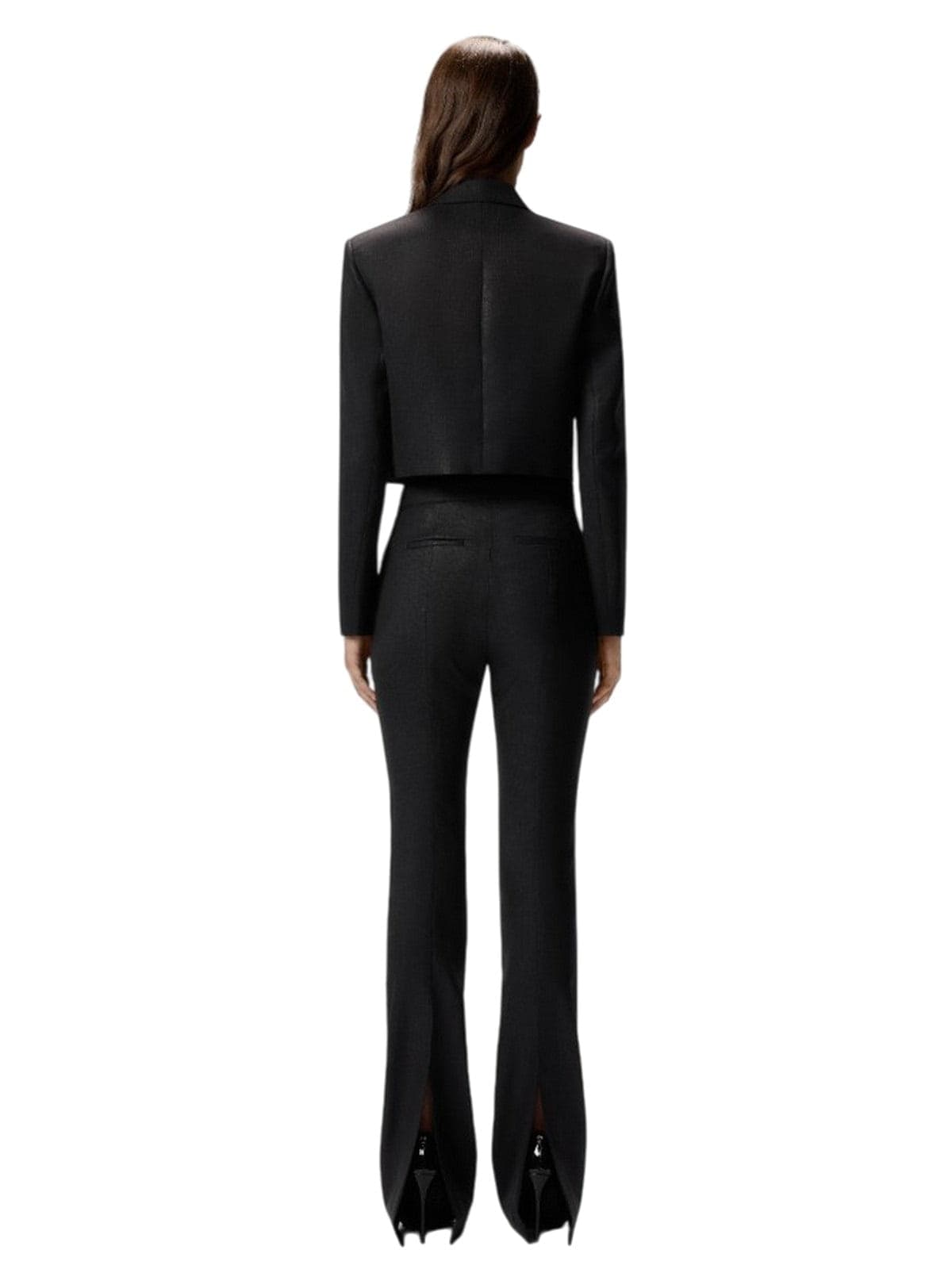 Pinko giacche donna pinko - eliana spencer gessato lurex - nero - 4