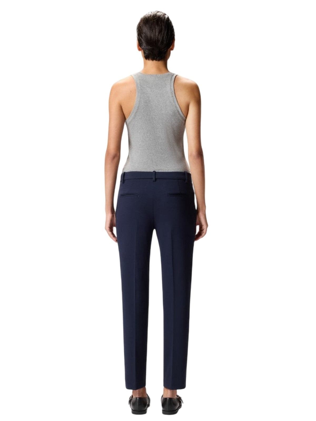 Pinko pantaloni donna pinko - bello pantalone punto stoffa - blu - 4
