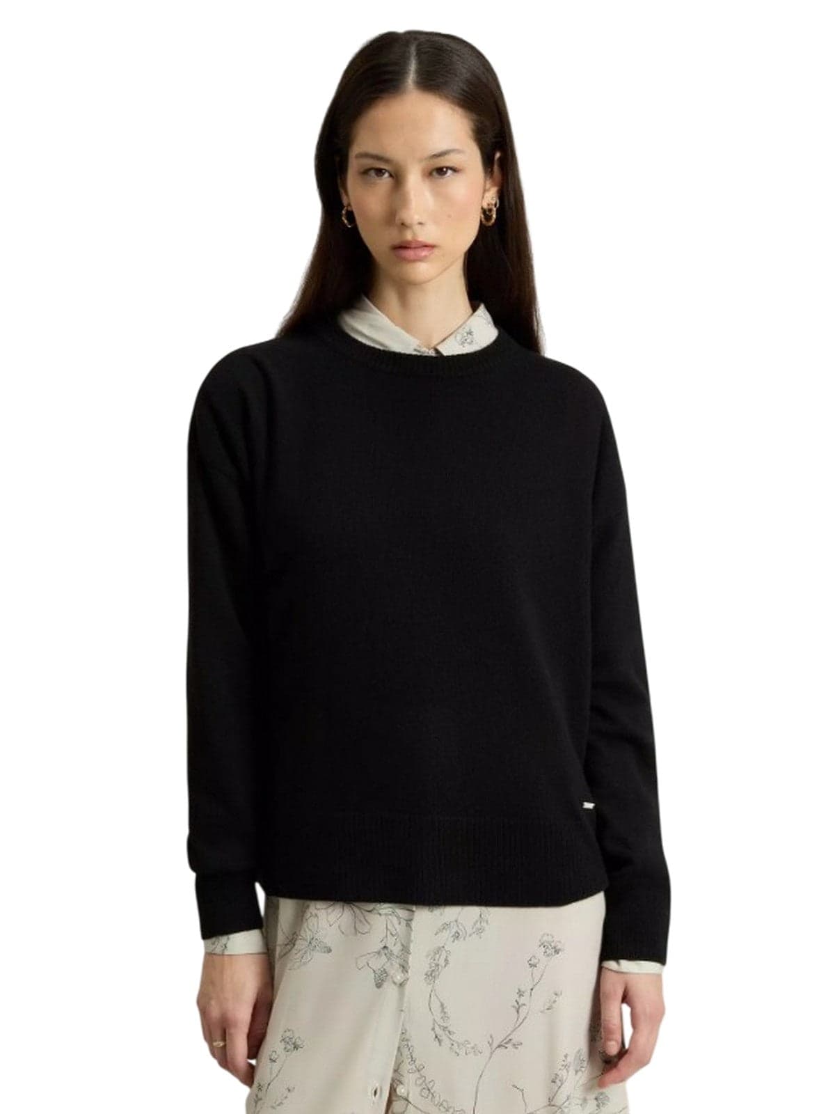Woolrich maglioni donna woolrich - cfwwkn2025fruf5067 - nero - 2