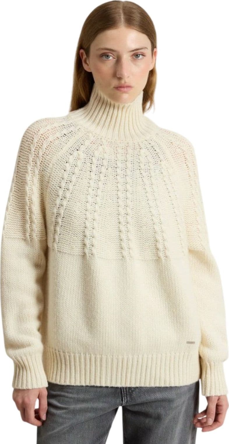 Woolrich maglioni donna woolrich - fairisle turtleneck - panna - 2