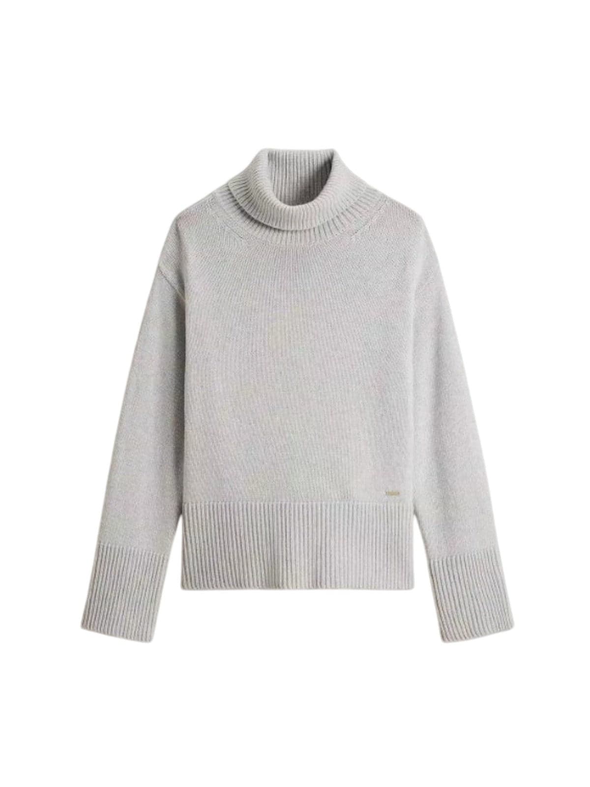 Woolrich maglioni donna woolrich - supergeelong turtleneck - grigio - 4