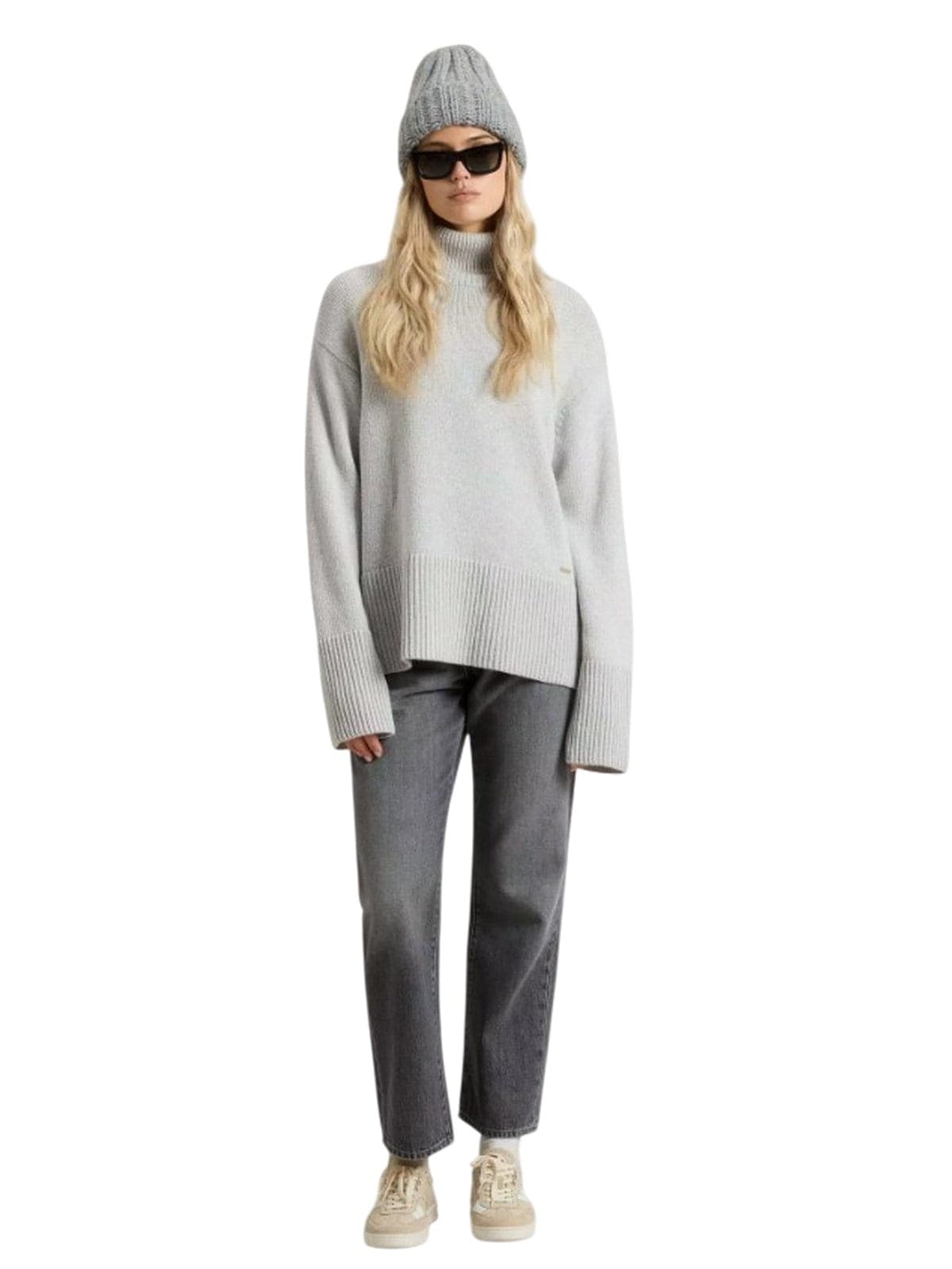 Woolrich maglioni donna woolrich - supergeelong turtleneck - grigio - 2