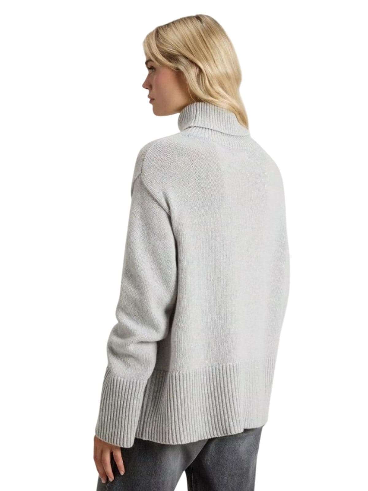Woolrich maglioni donna woolrich - supergeelong turtleneck - grigio - 3