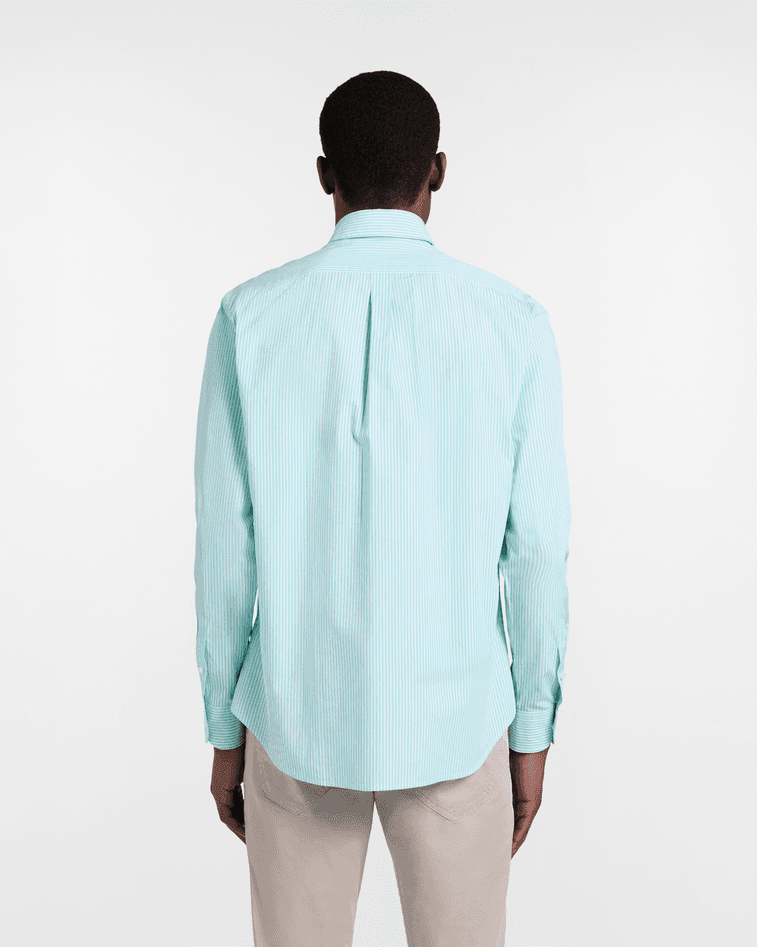 Harmont&amp;blaine camicia a righe regular fit uomo verde chiaro - 4