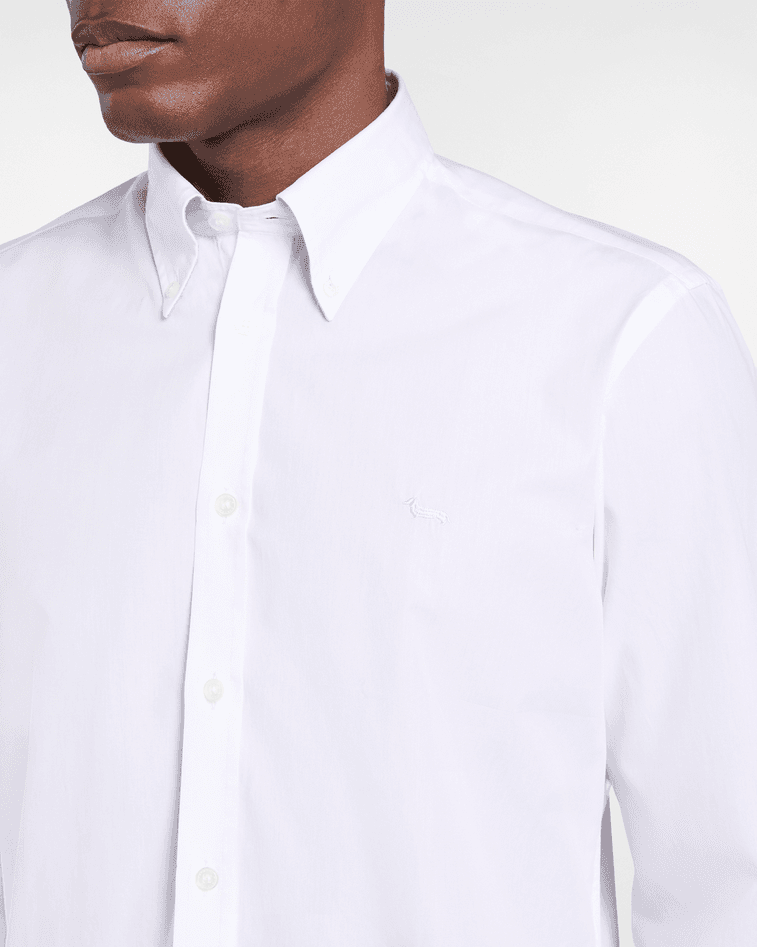 Harmont&amp;blaine camicia tinta unita regular fit uomo bianco - 2
