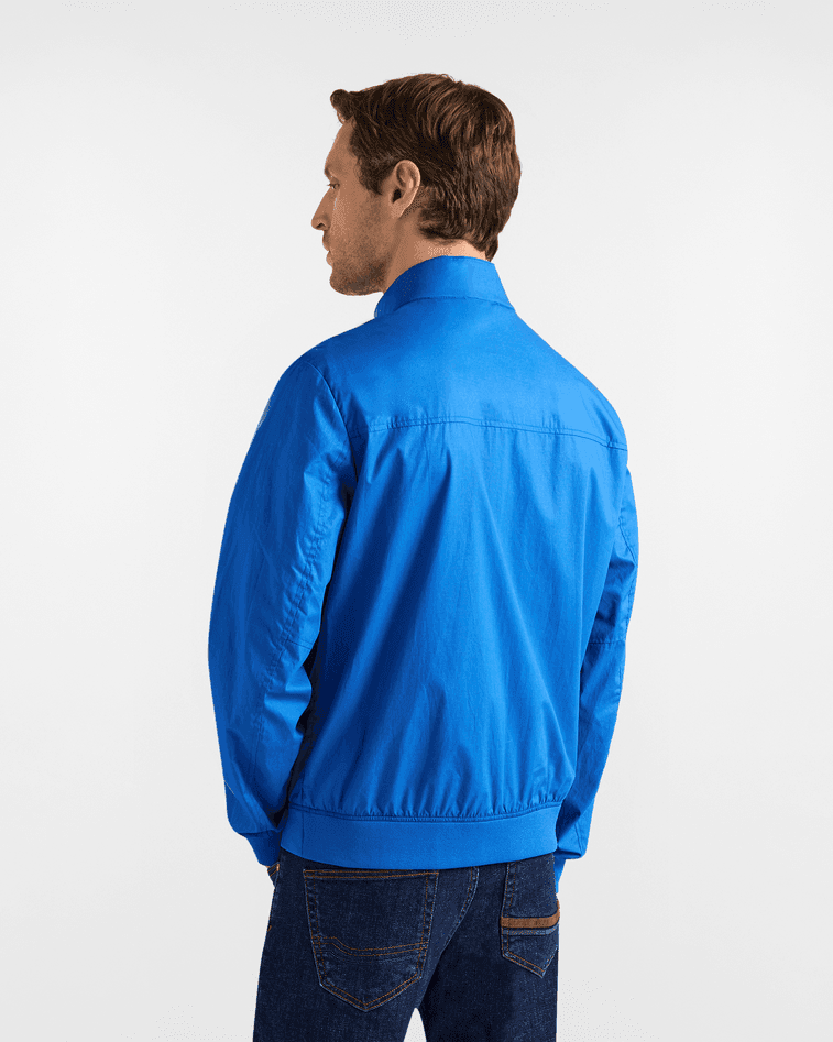 Harmont&amp;blaine giubbino effetto paper touch uomo blu - 4