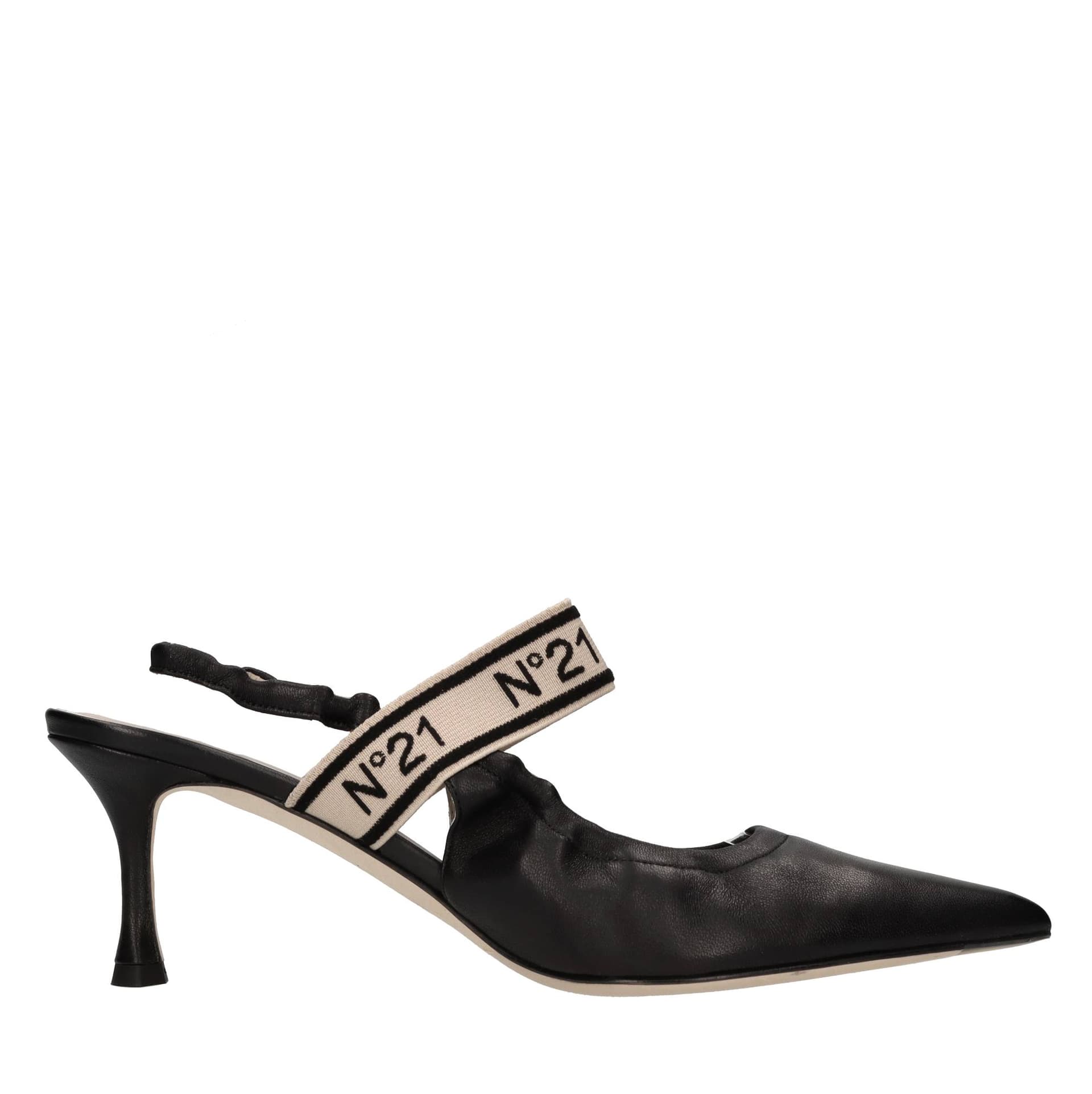 N°21  Scarpe con Tacco Nero - 3