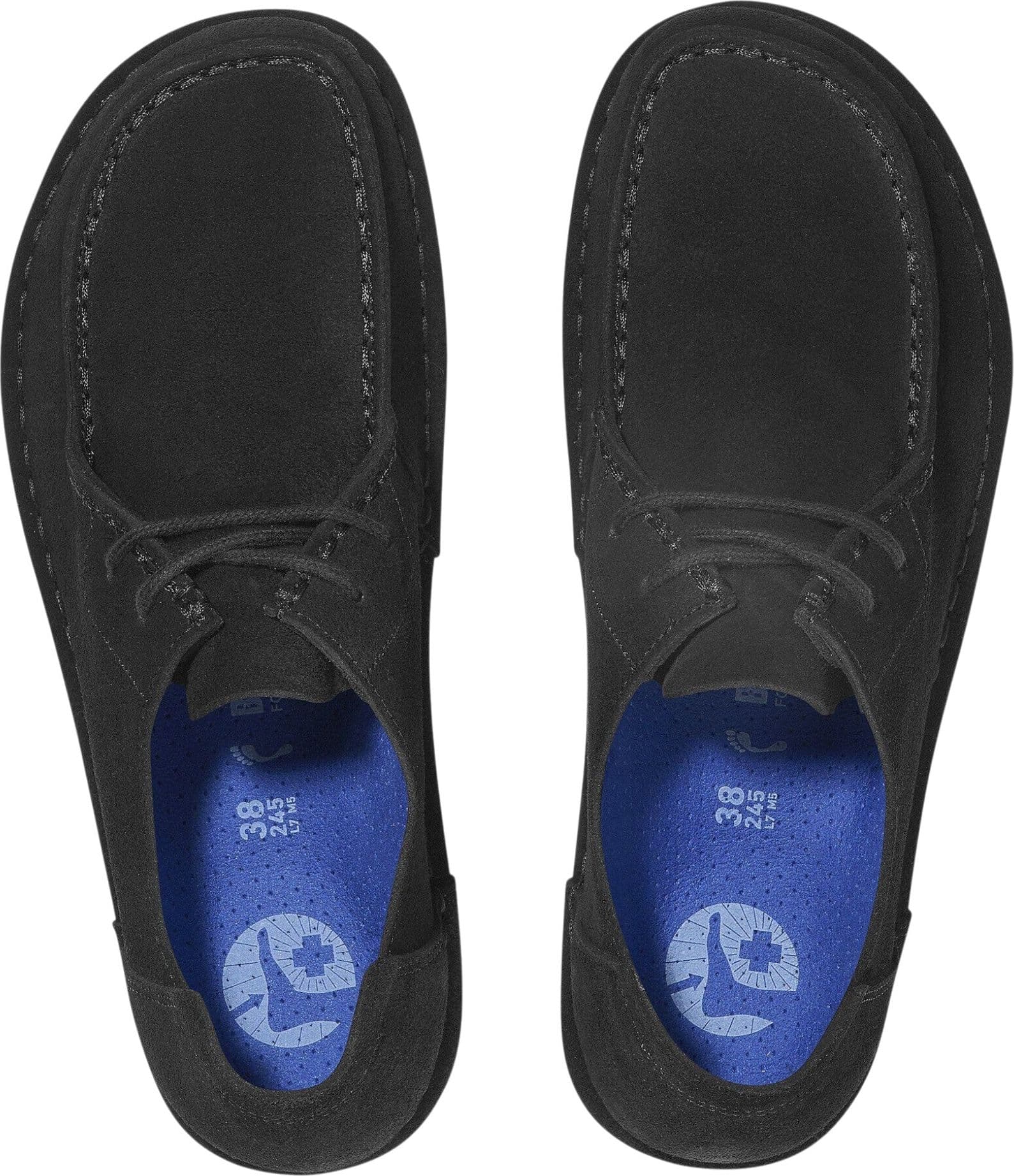 BIRKENSTOCK scarpe birkenstock utti lace suede leather - black - 3