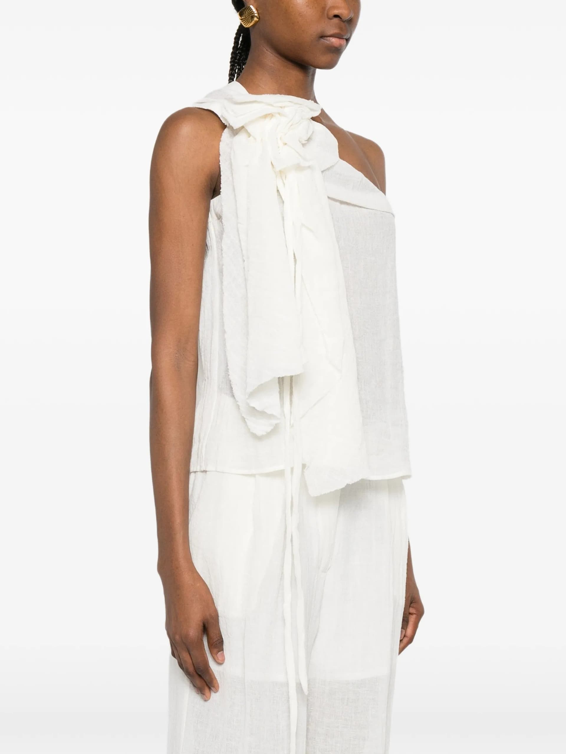 SU Su - Top Bianco da Donna - 3