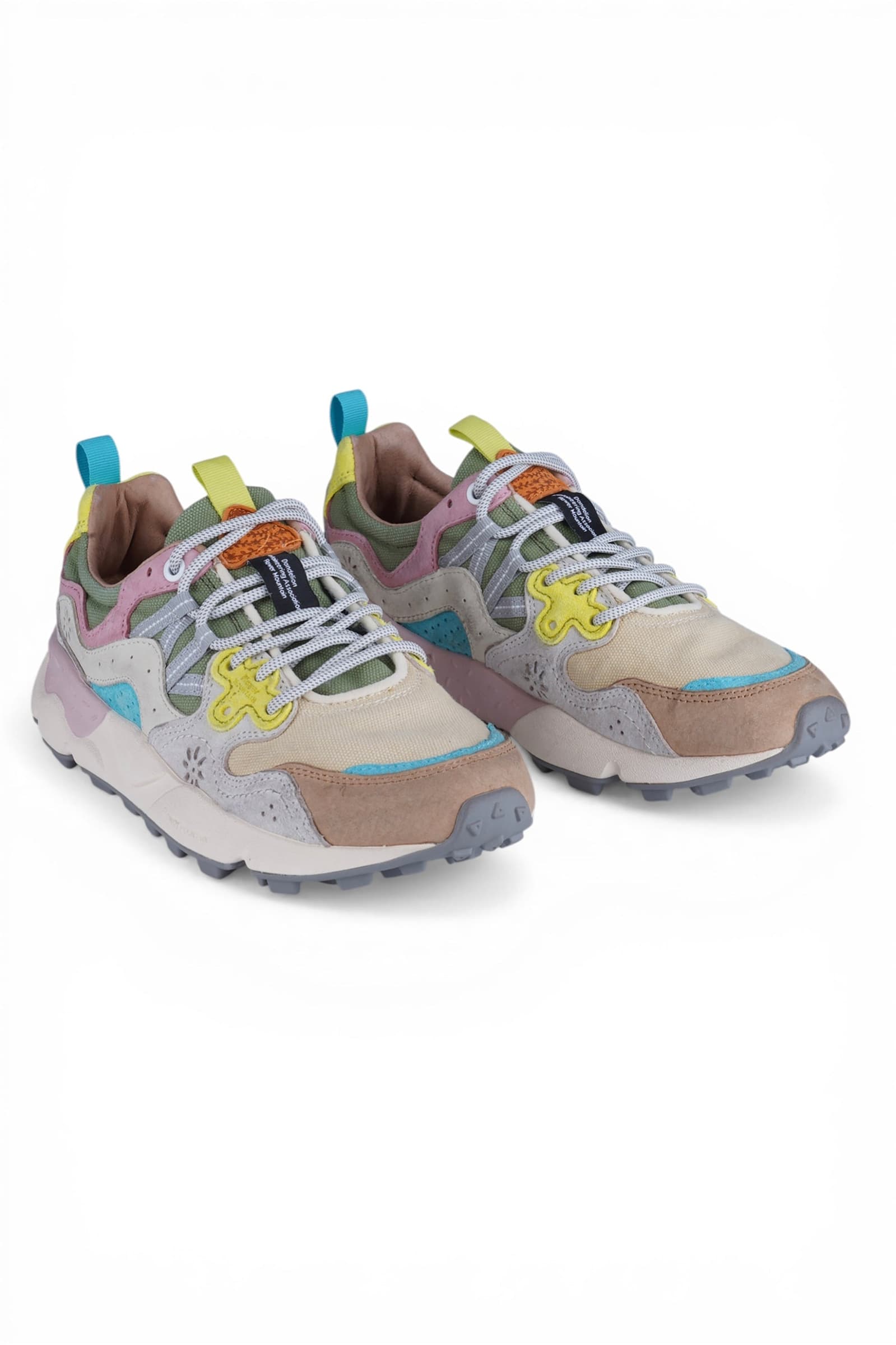 FLOWER MOUNTAIN Flower Mountain - Sneakers - 470436 - Beige/Verde - 2