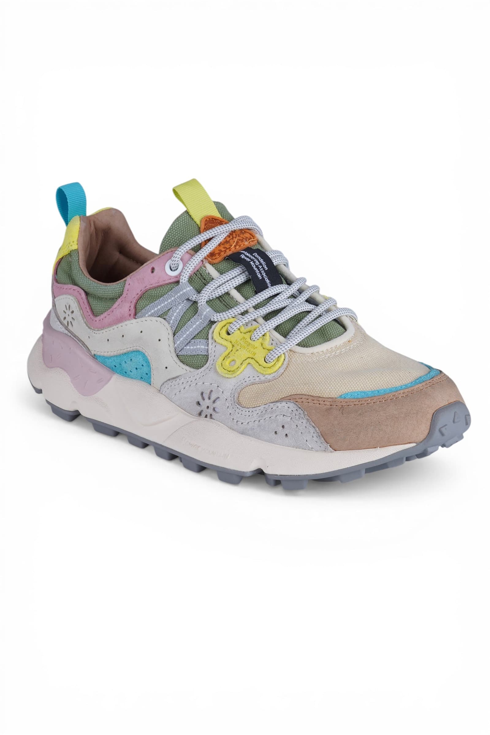 FLOWER MOUNTAIN Flower Mountain - Sneakers - 470436 - Beige/Verde - 3