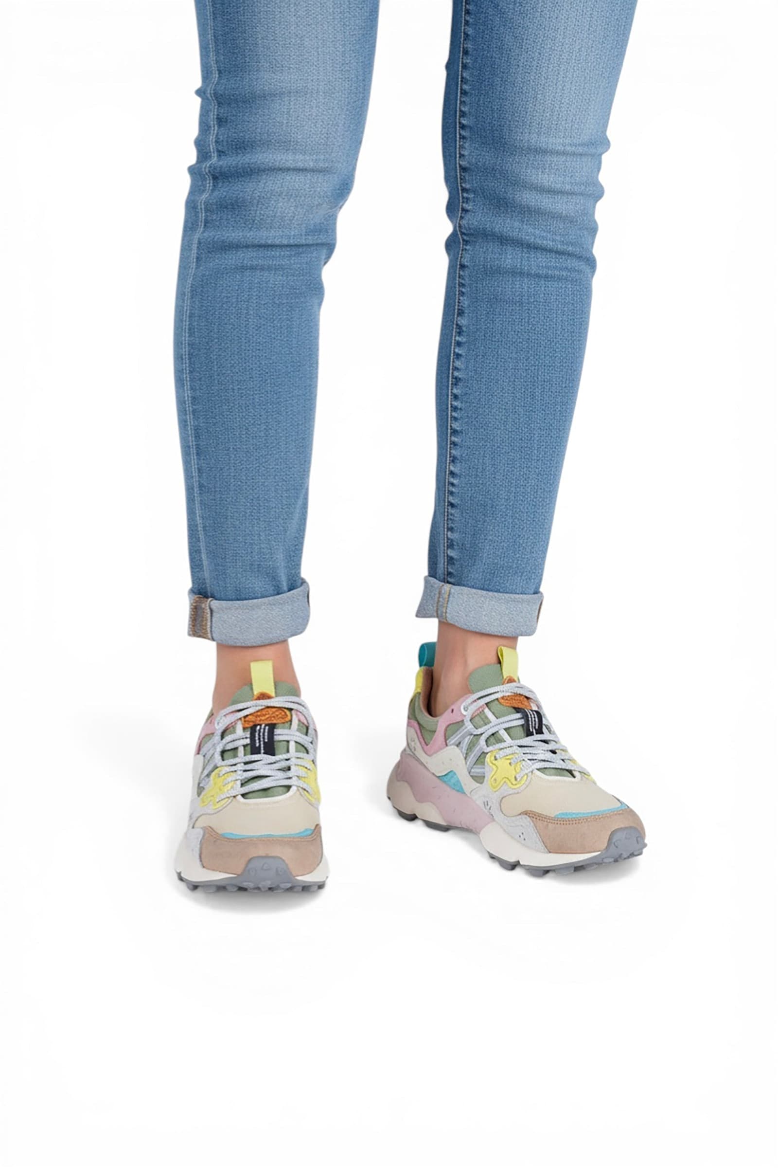 FLOWER MOUNTAIN Flower Mountain - Sneakers - 470436 - Beige/Verde - 6