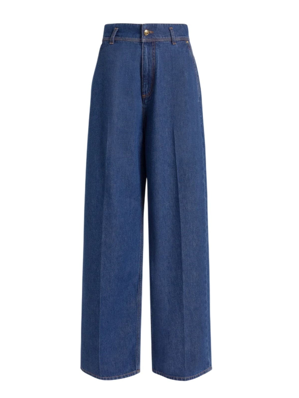 Alberta Ferretti pantaloni donna alberta ferretti - pantalone denim blu lavato - blu - 5