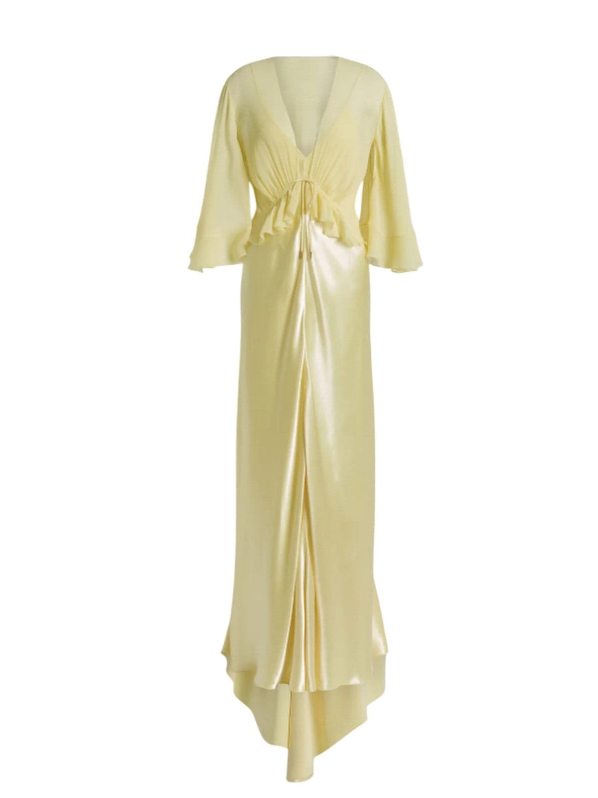Alberta Ferretti vestiti da sera e cerimonia donna alberta ferretti - abito shiny satin - giallo - 5