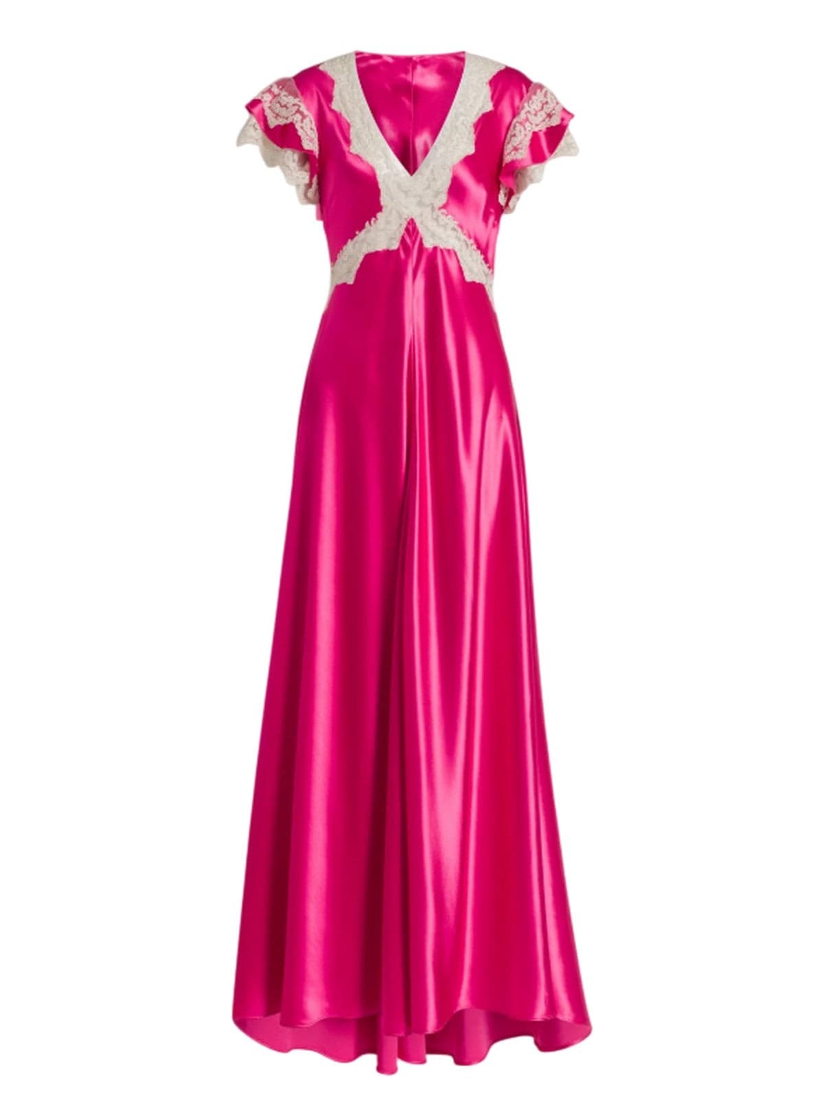 Alberta Ferretti vestiti da sera e cerimonia donna alberta ferretti - abito shiny satin - fucsia - 5