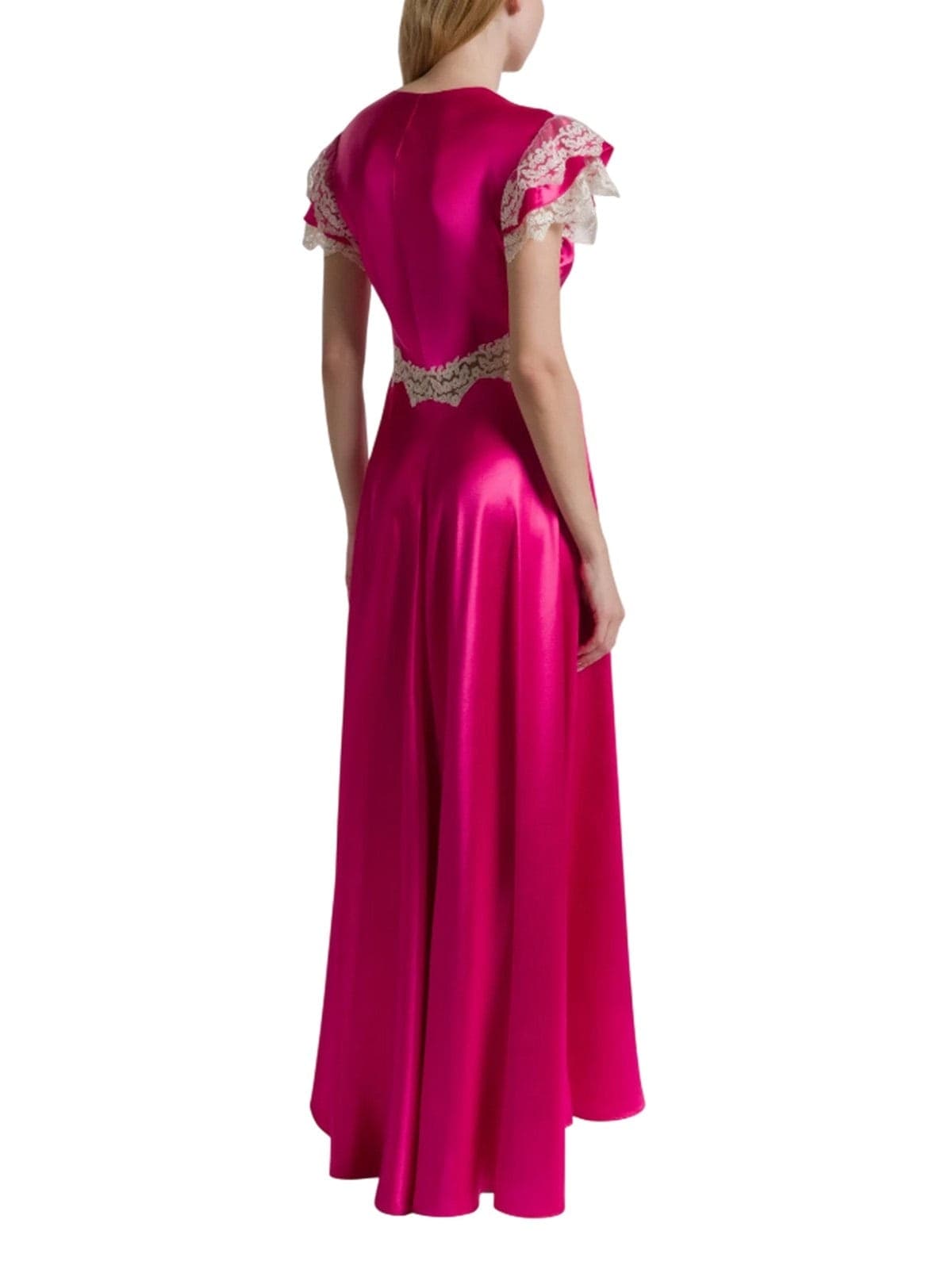 Alberta Ferretti vestiti da sera e cerimonia donna alberta ferretti - abito shiny satin - fucsia - 3