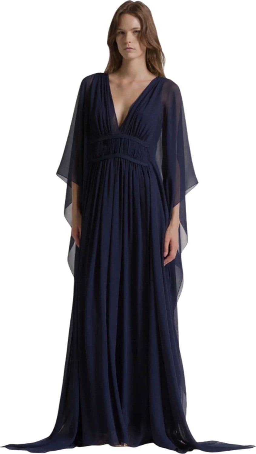 Alberta Ferretti vestiti da sera e cerimonia donna alberta ferretti - abito creponne - blu - 2