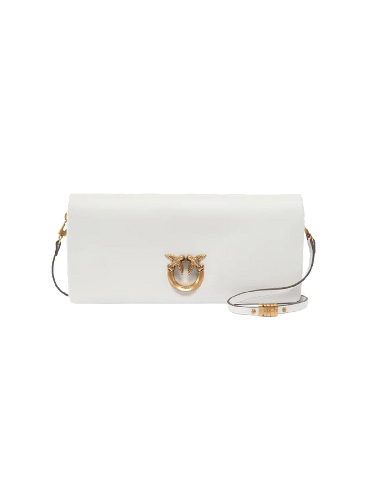 Pinko borse a tracolla donna pinko - click soft horizontal classic - bianco - 5