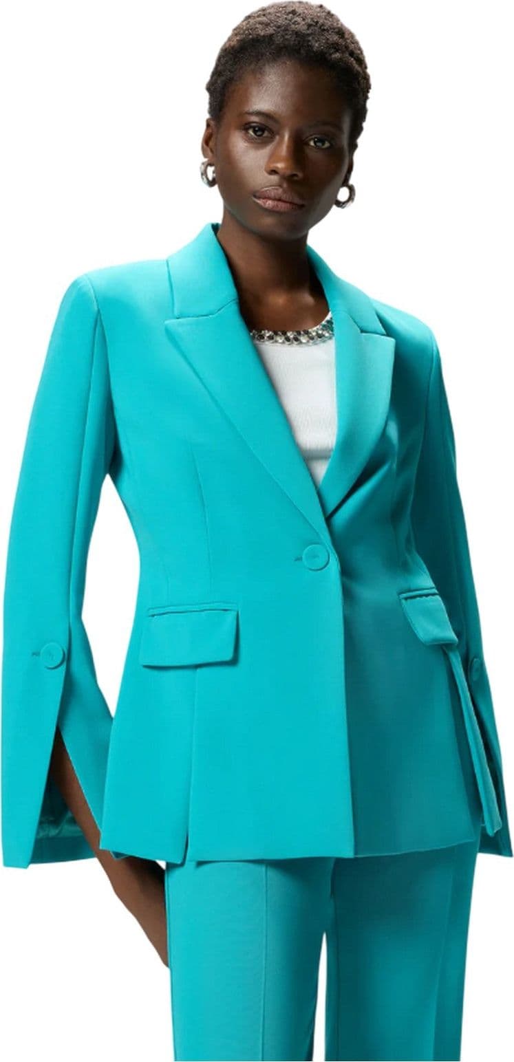 Pinko giacche donna pinko - carciofo giacca canvas - verde - 3