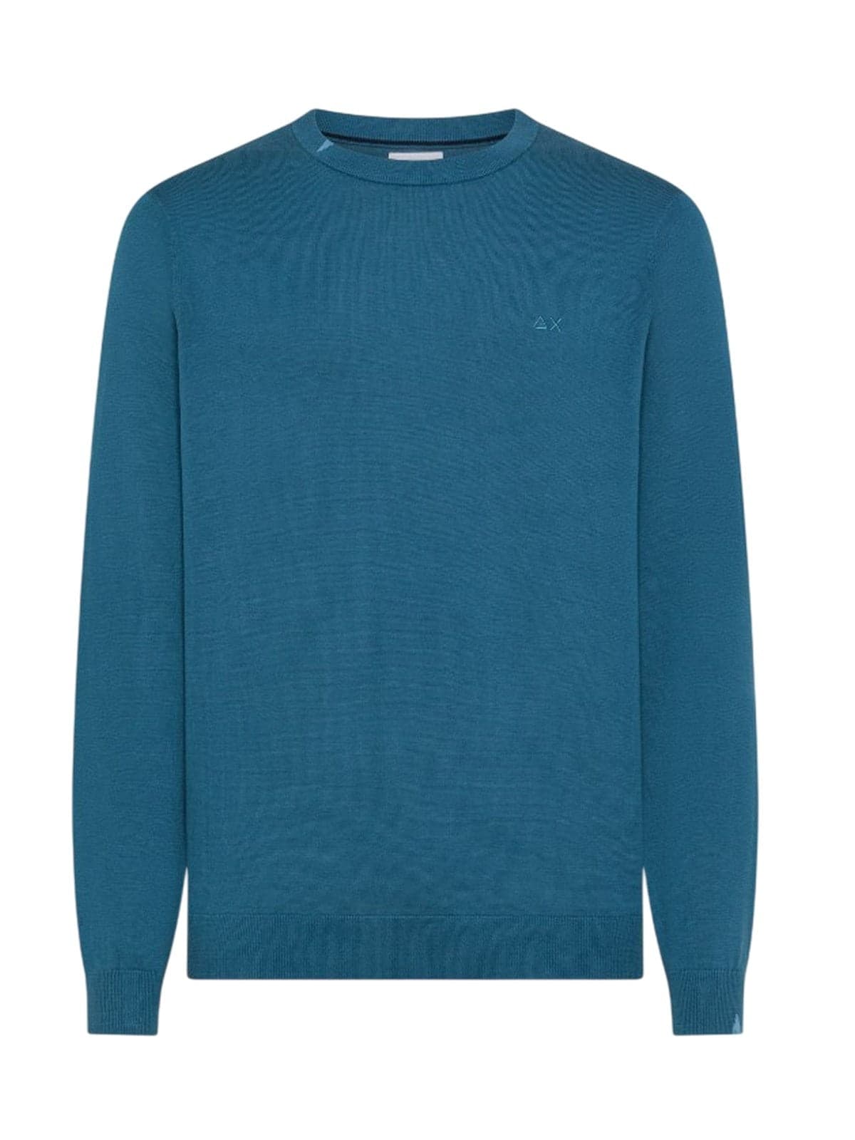 SUN68 maglioni uomo sun68 - sweater basic l/s - avio - 2
