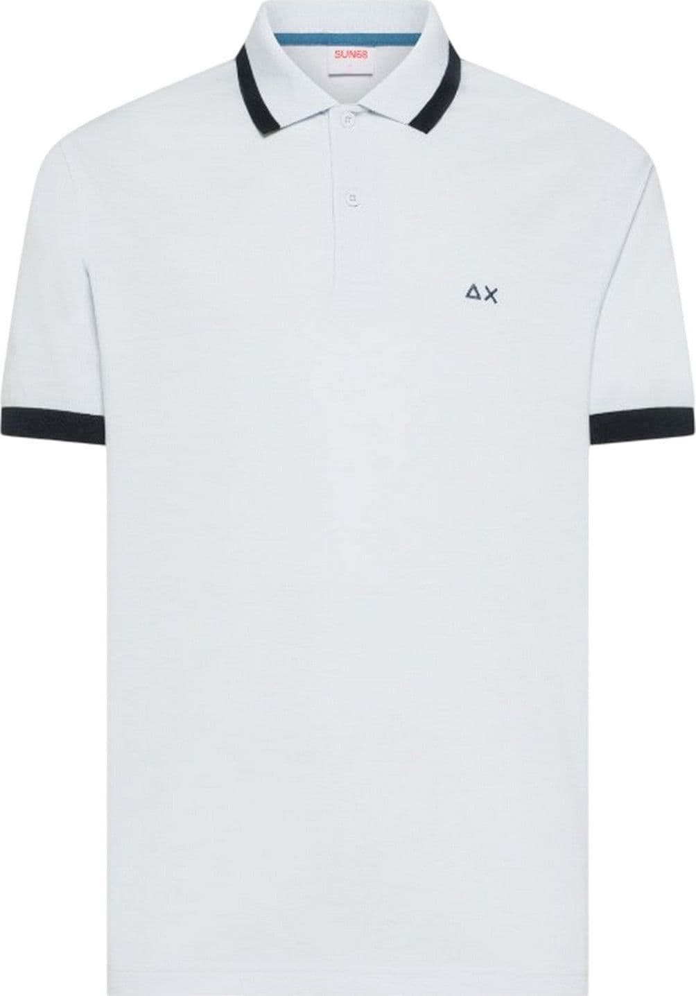 SUN68 polo uomo sun68 - polo big stripe on collar s/s - bianco - 2