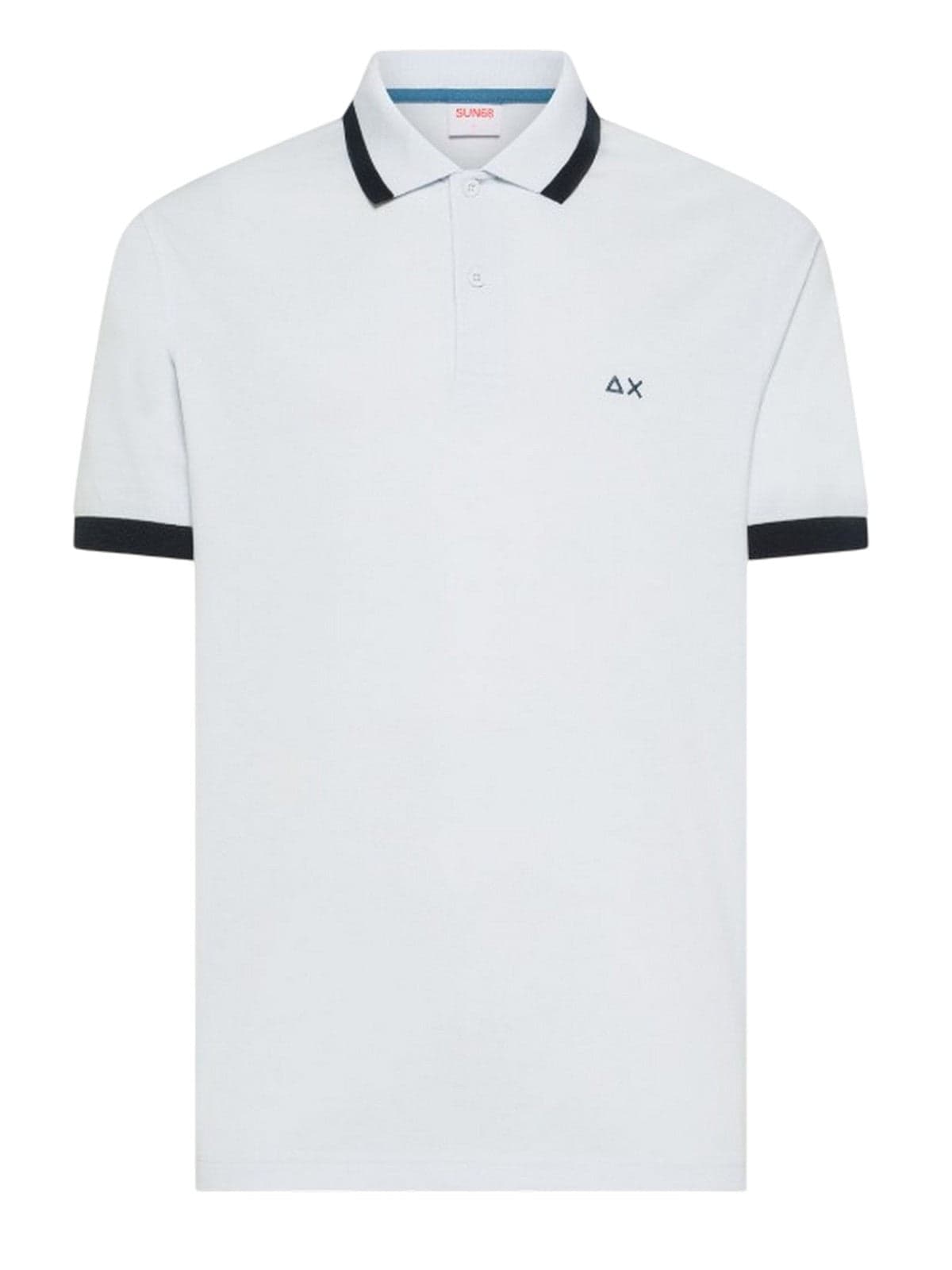 SUN68 polo uomo sun68 - polo big stripe on collar s/s - bianco - 2