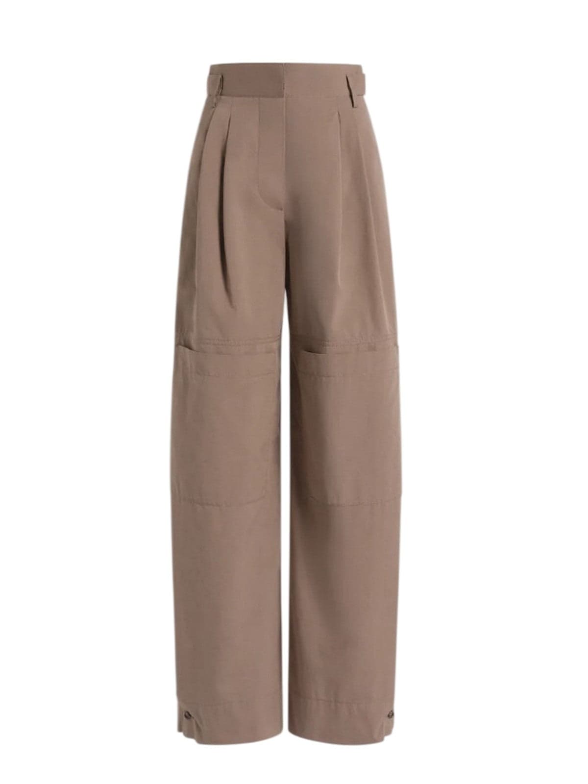 Alberta Ferretti pantaloni donna alberta ferretti - pantalone cotone utility - marrone - 4