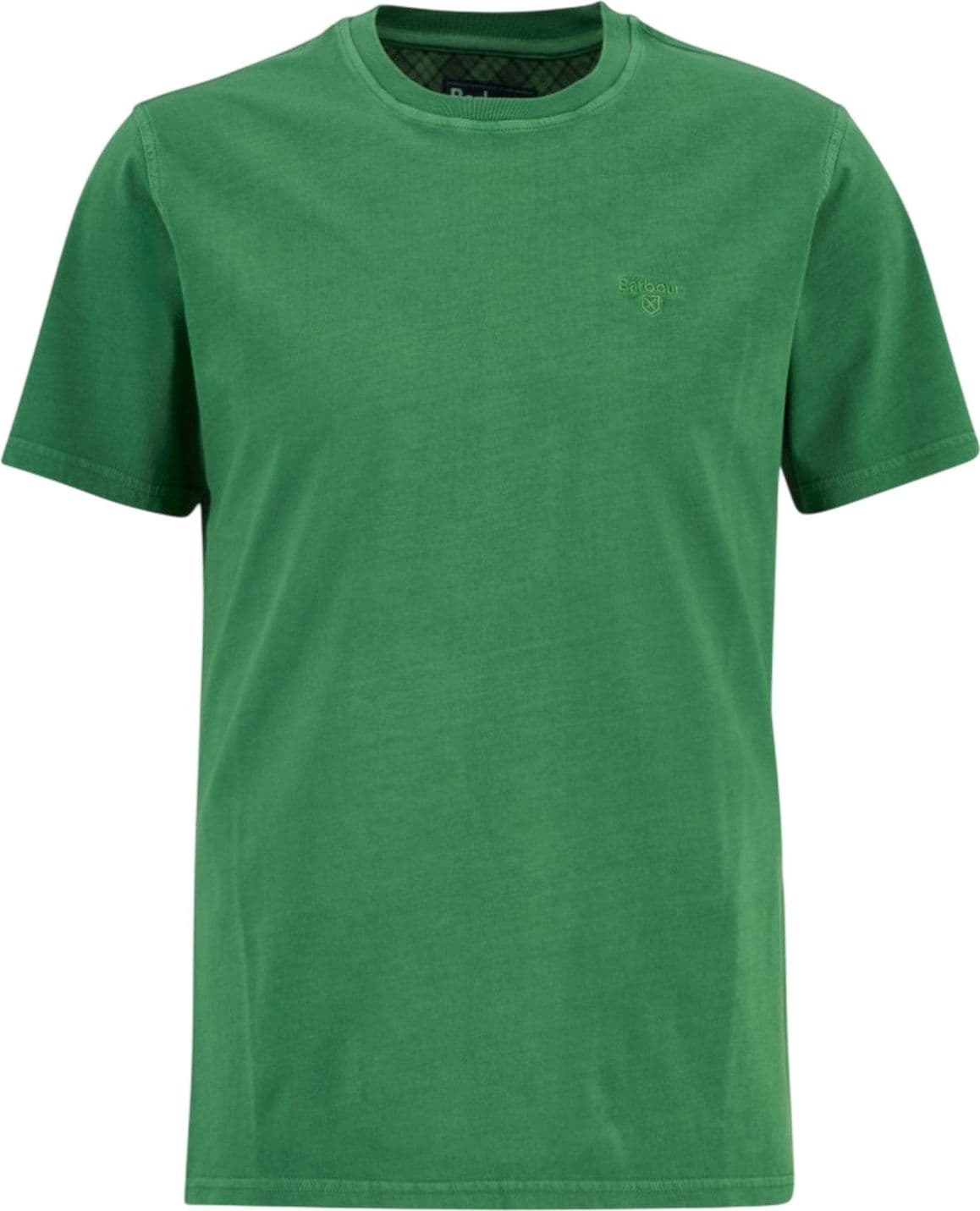 BARBOUR INTERNATIONAL t-shirt uomo barbour international - washed tartan t-shirt - verde - 4