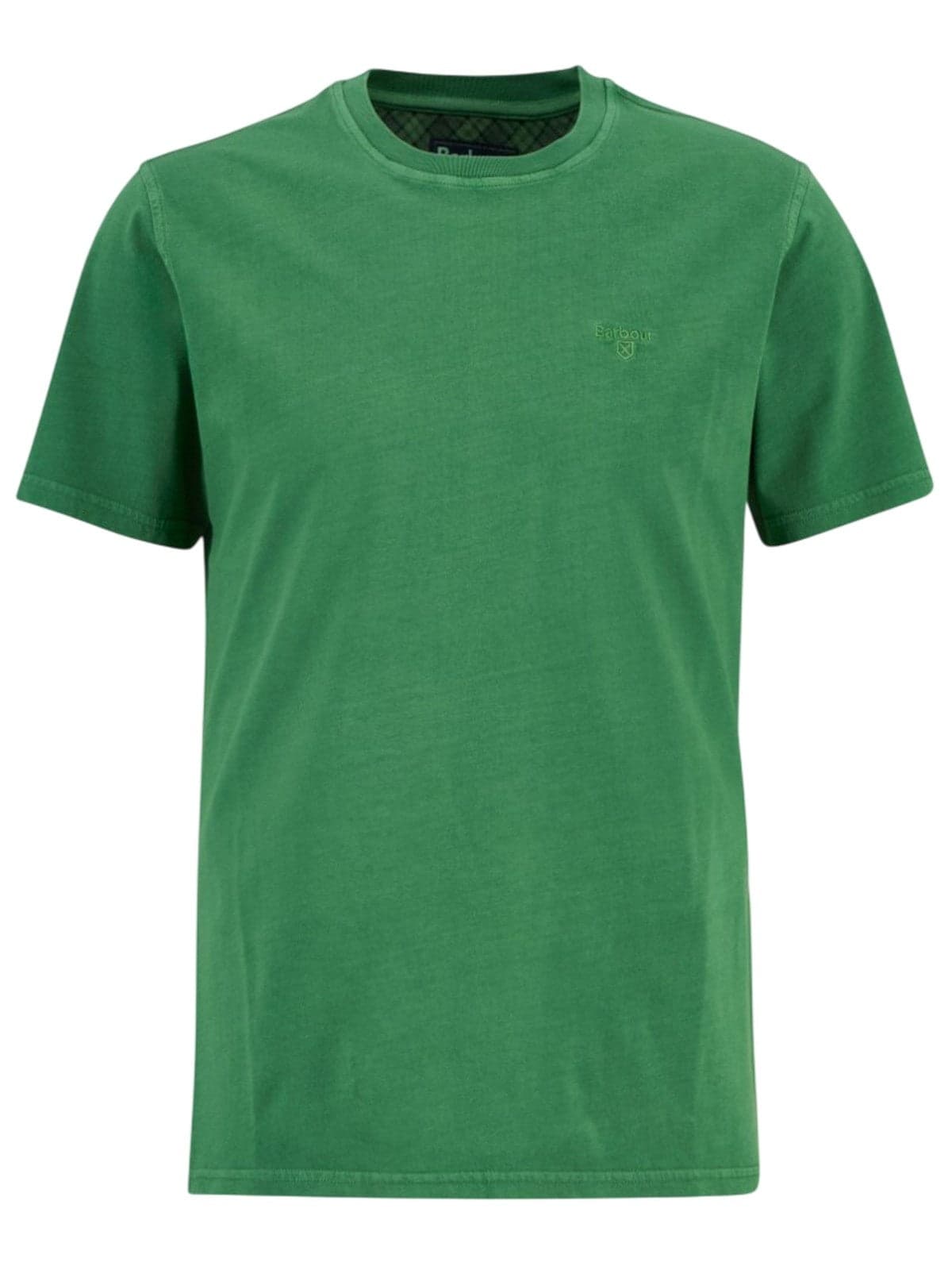 BARBOUR INTERNATIONAL t-shirt uomo barbour international - washed tartan t-shirt - verde - 4