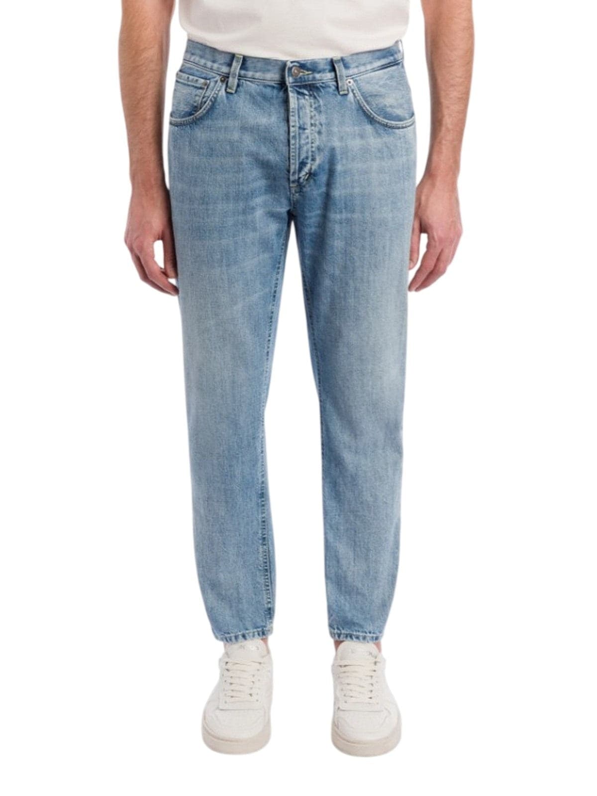 DONDUP pantaloni uomo dondup - jeans 5 tasche carrot brighton in denim - blu - 2