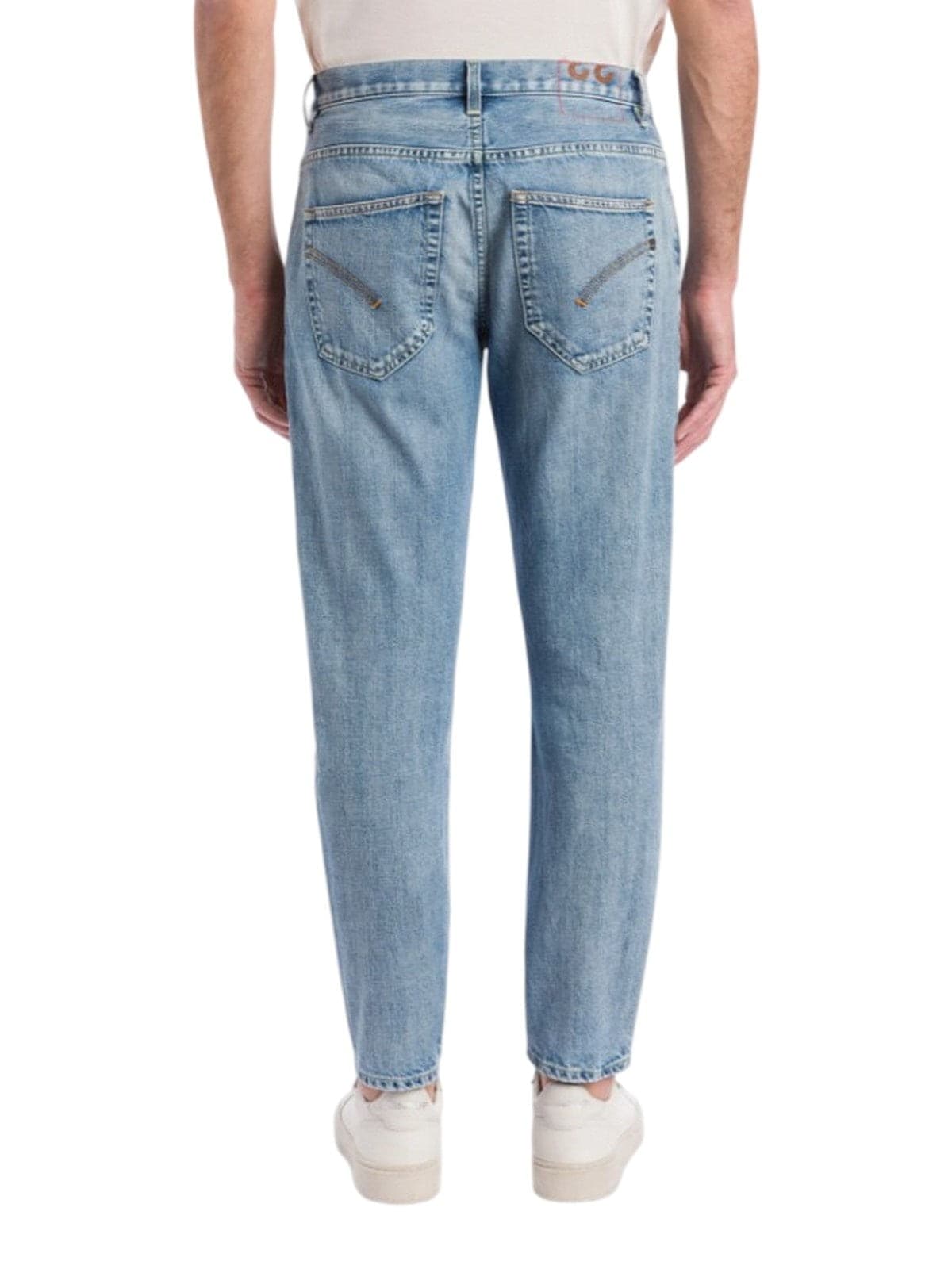 DONDUP pantaloni uomo dondup - jeans 5 tasche carrot brighton in denim - blu - 3